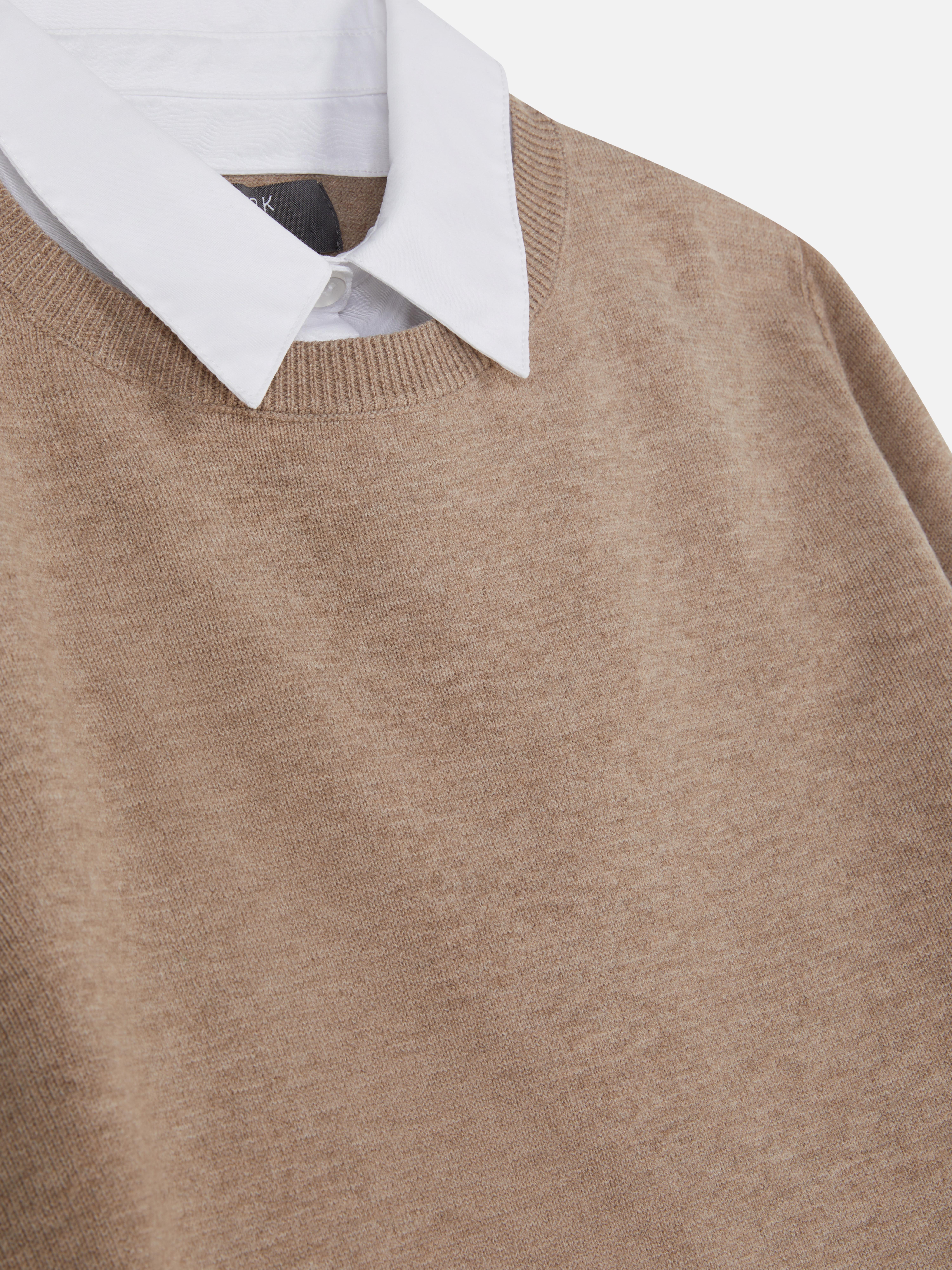 2-In-1 Collared Shirt and Jumper