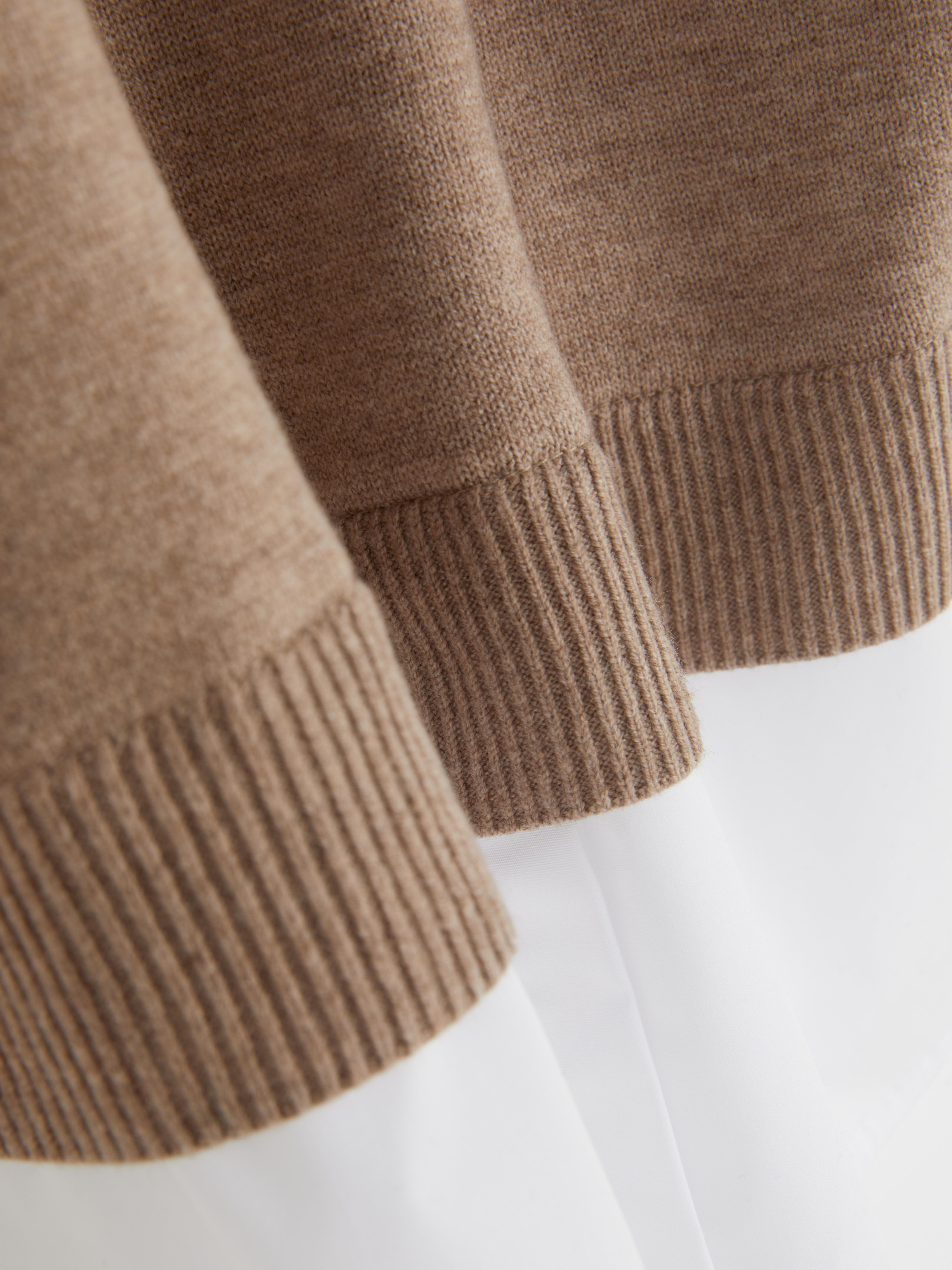 2-In-1 Collared Shirt and Jumper