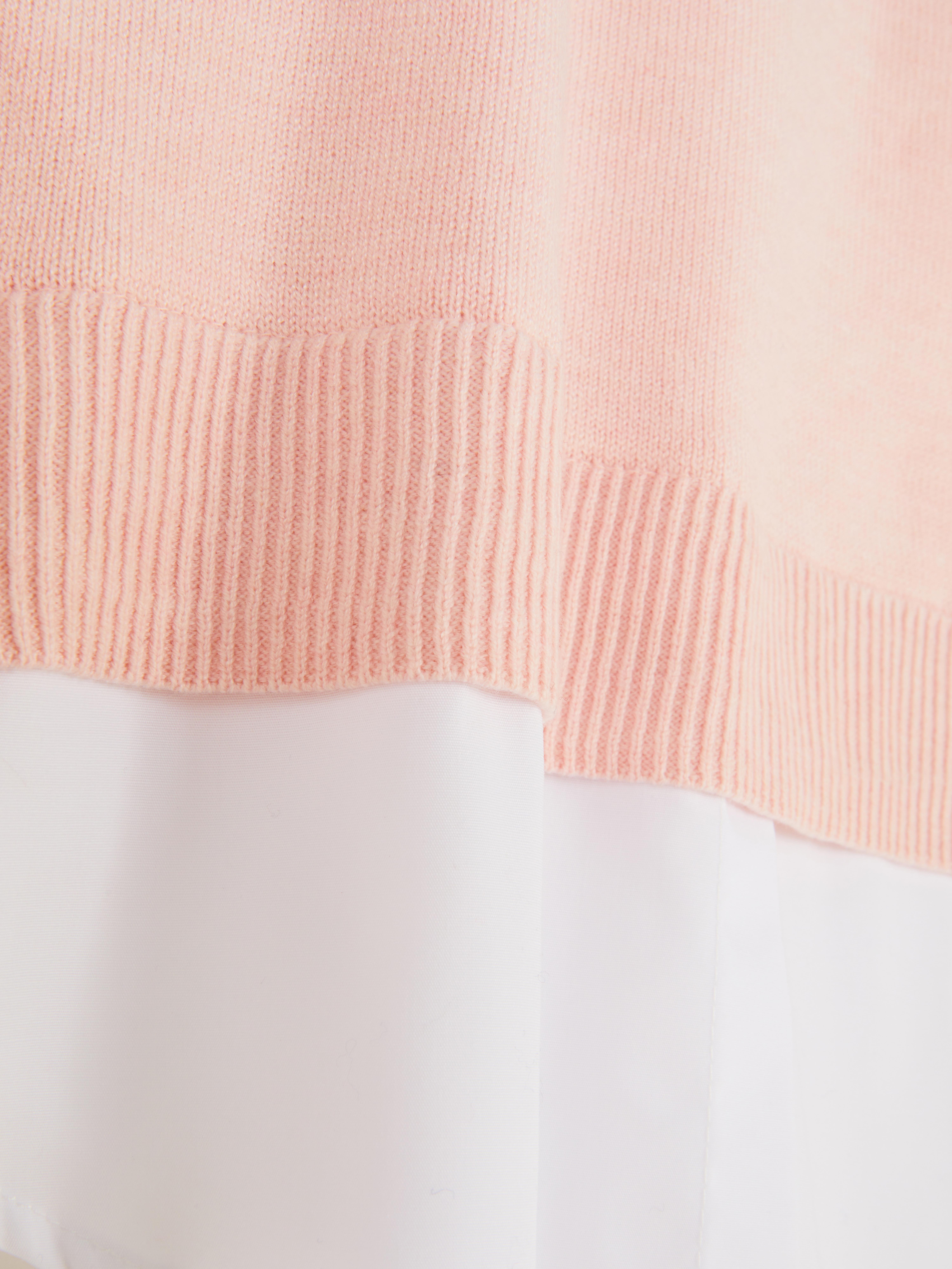 Chemise à col et pull 2-en-1