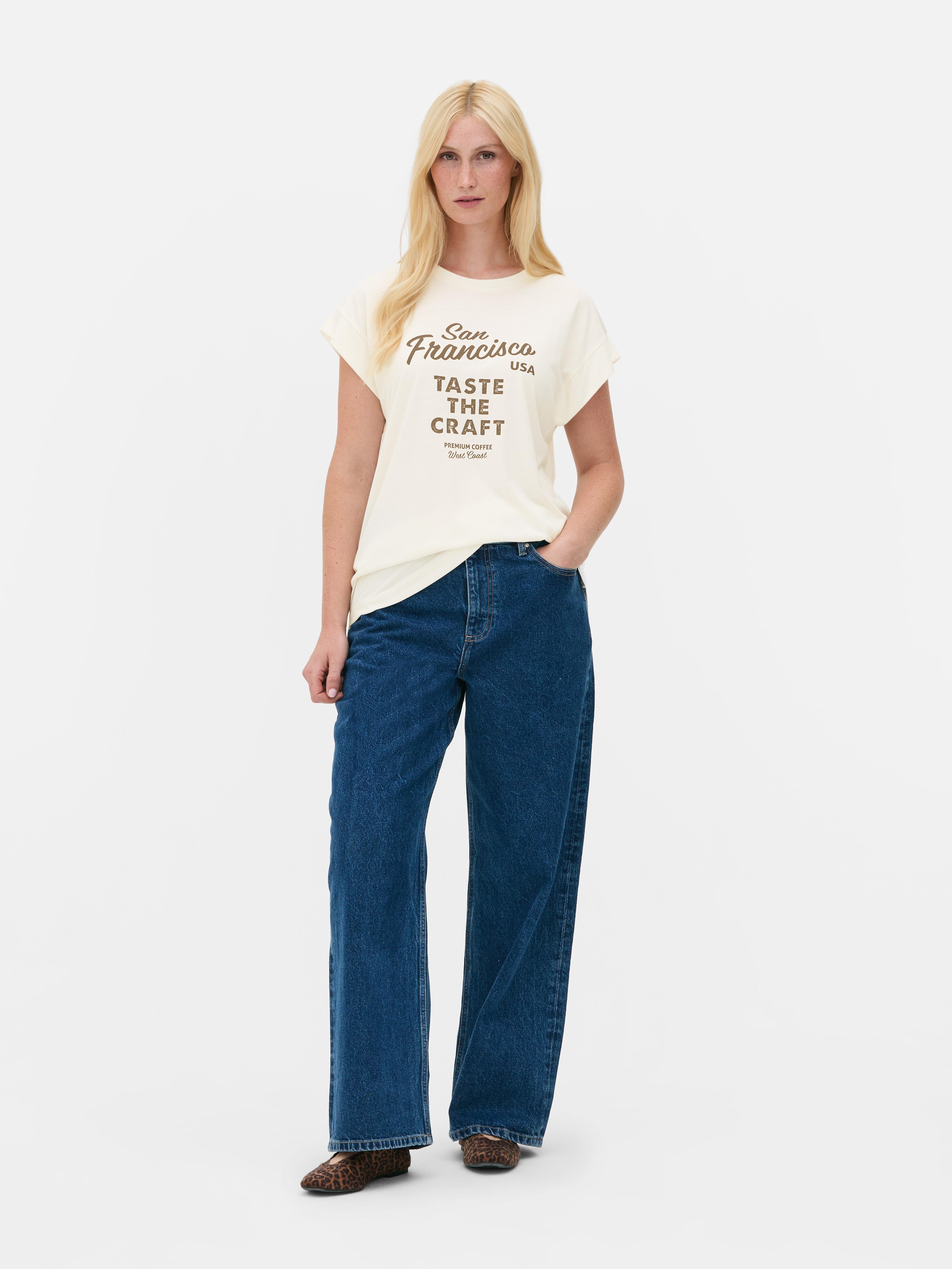 Longline Curved Hem Tee
