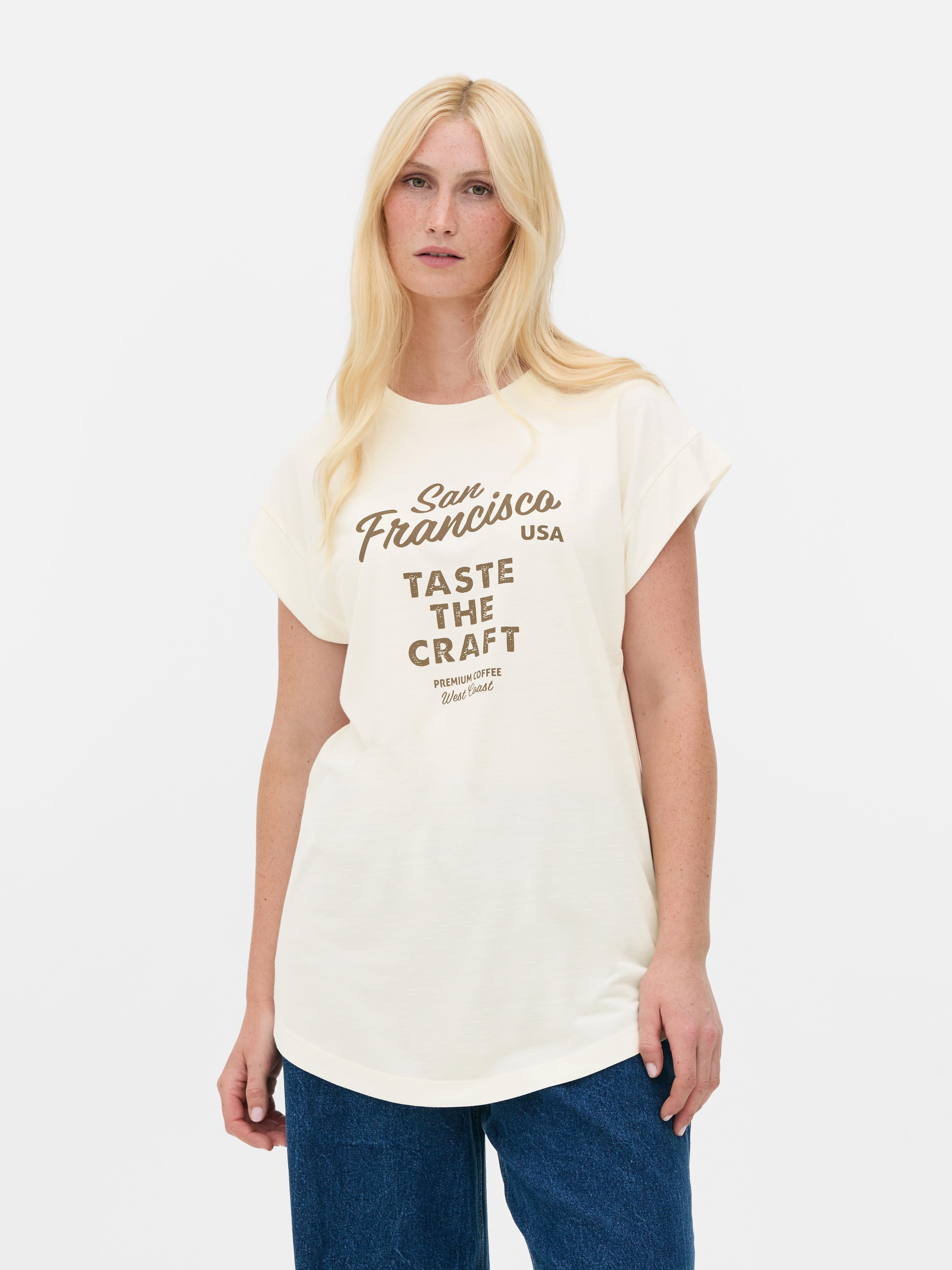 Longline Curved Hem Tee