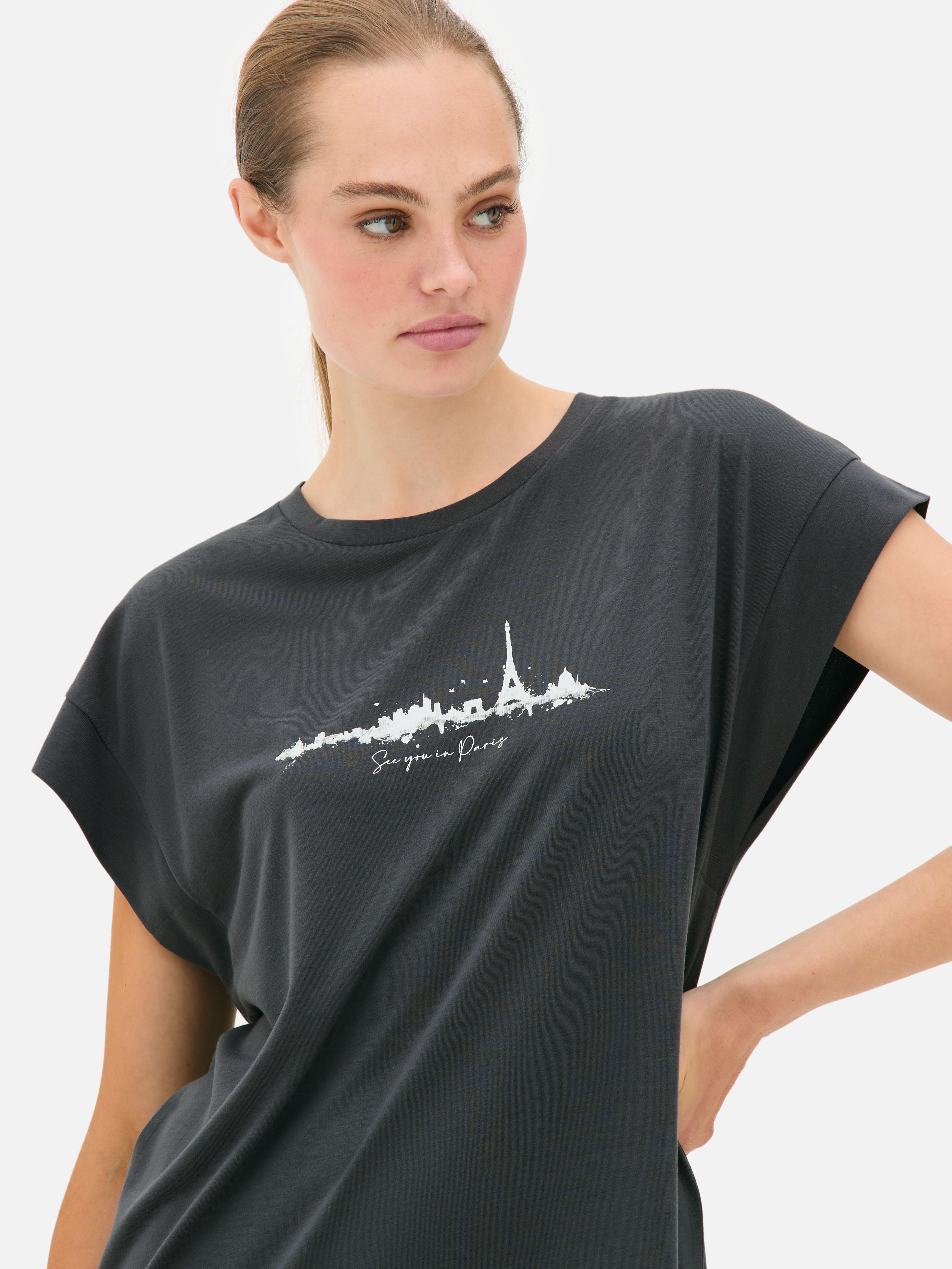 Longline Curved Hem Tee