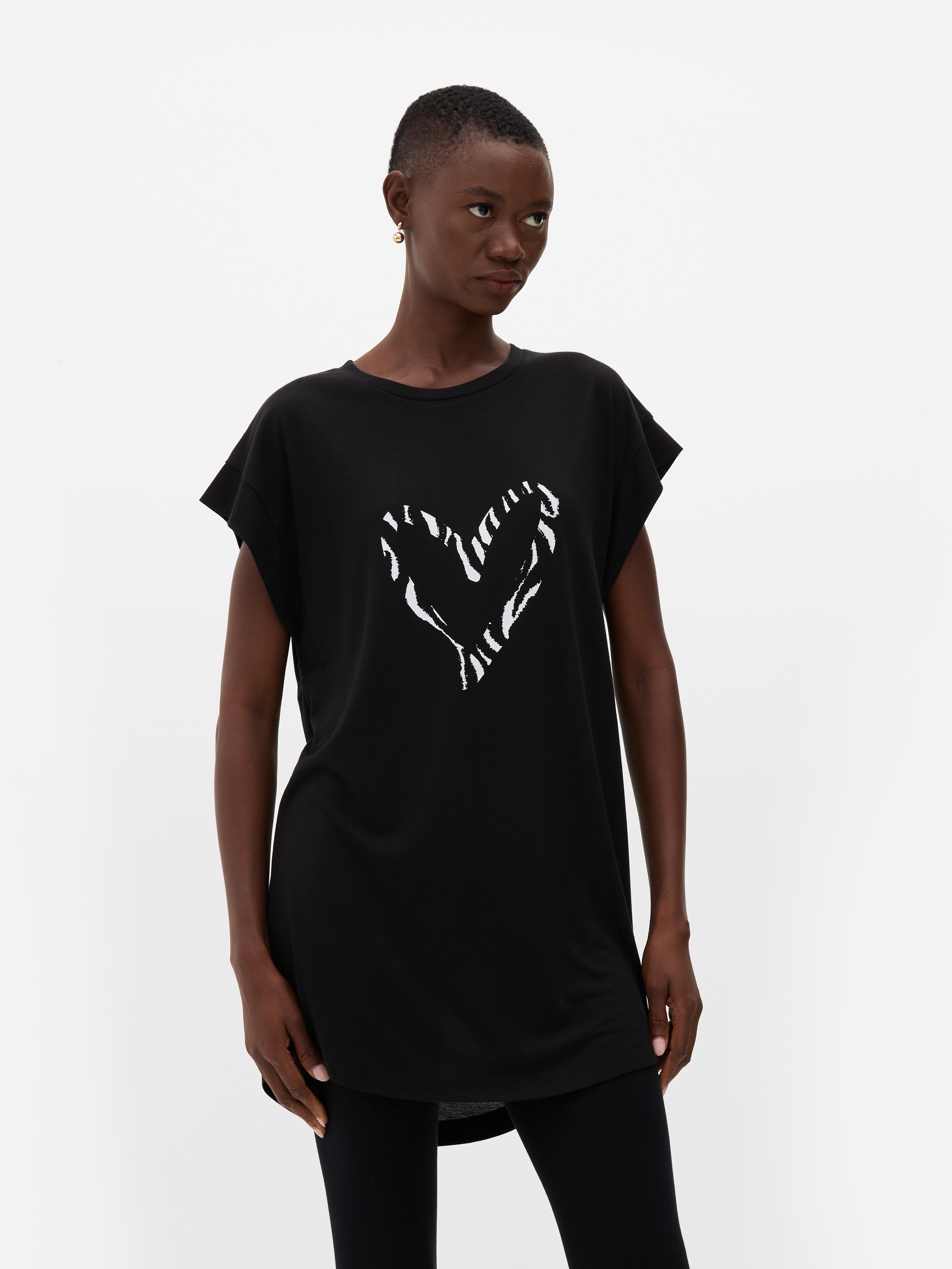 Longline Curved Hem Tee