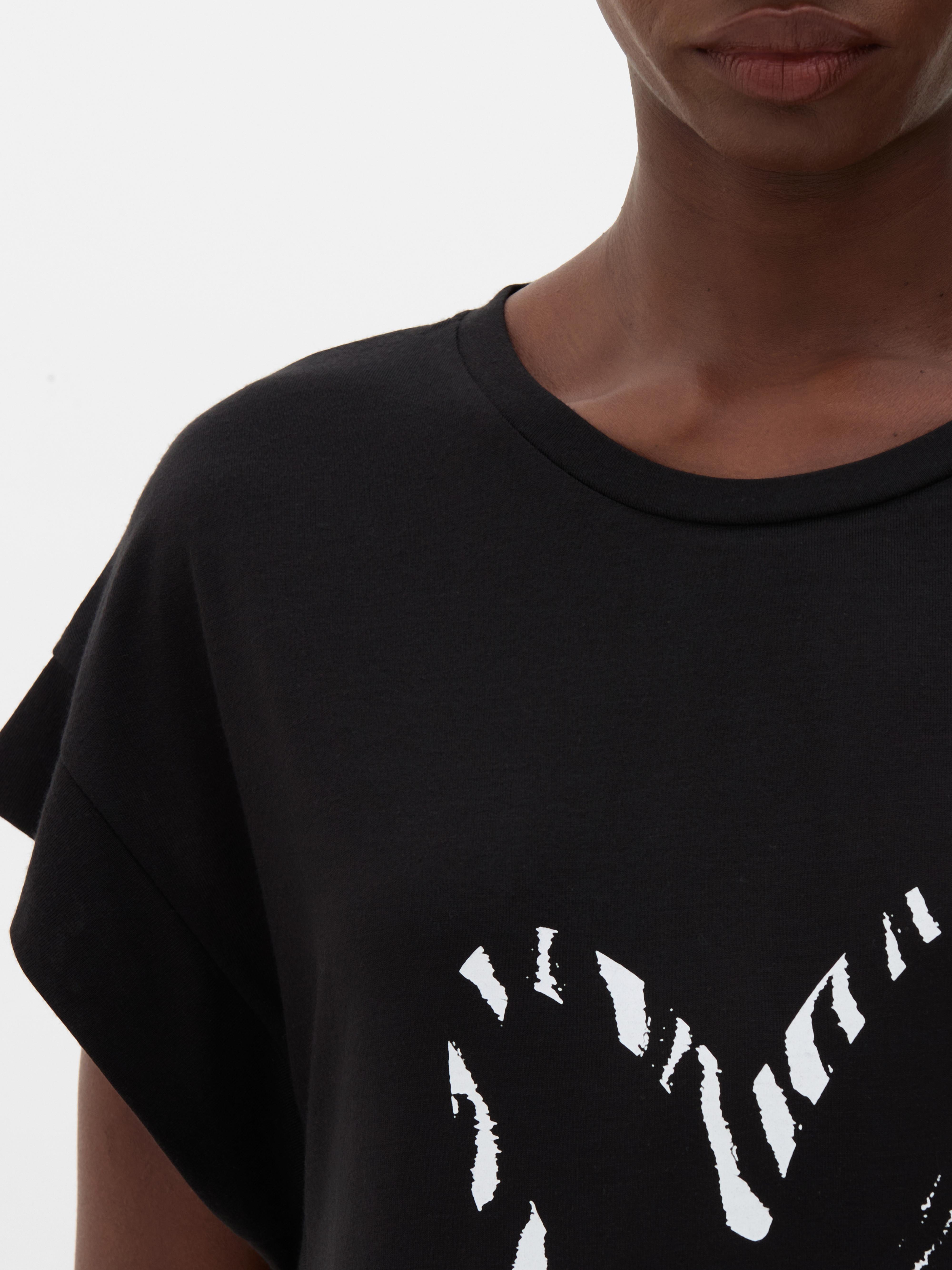 Longline Curved Hem Tee