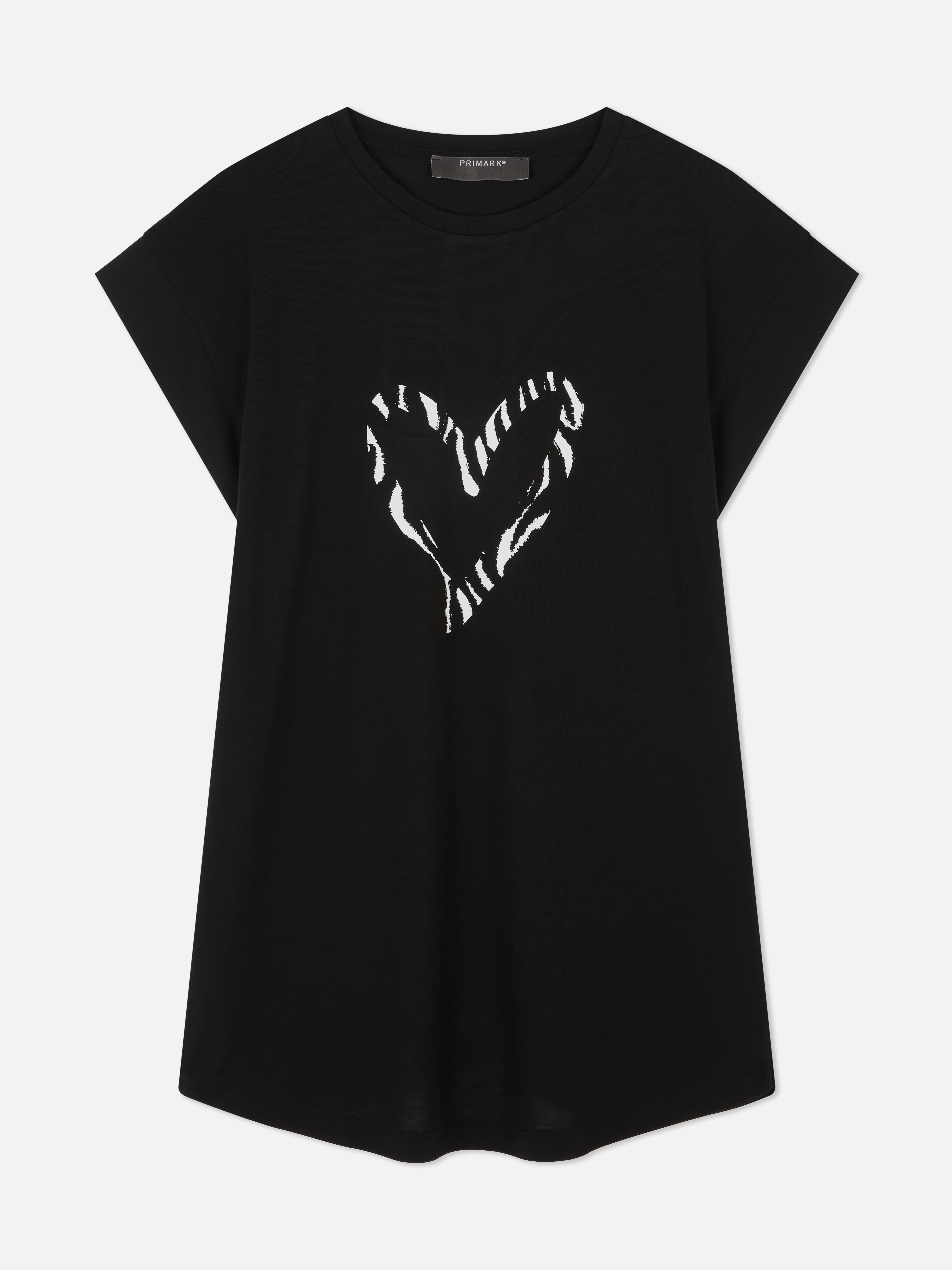 Longline Curved Hem Tee