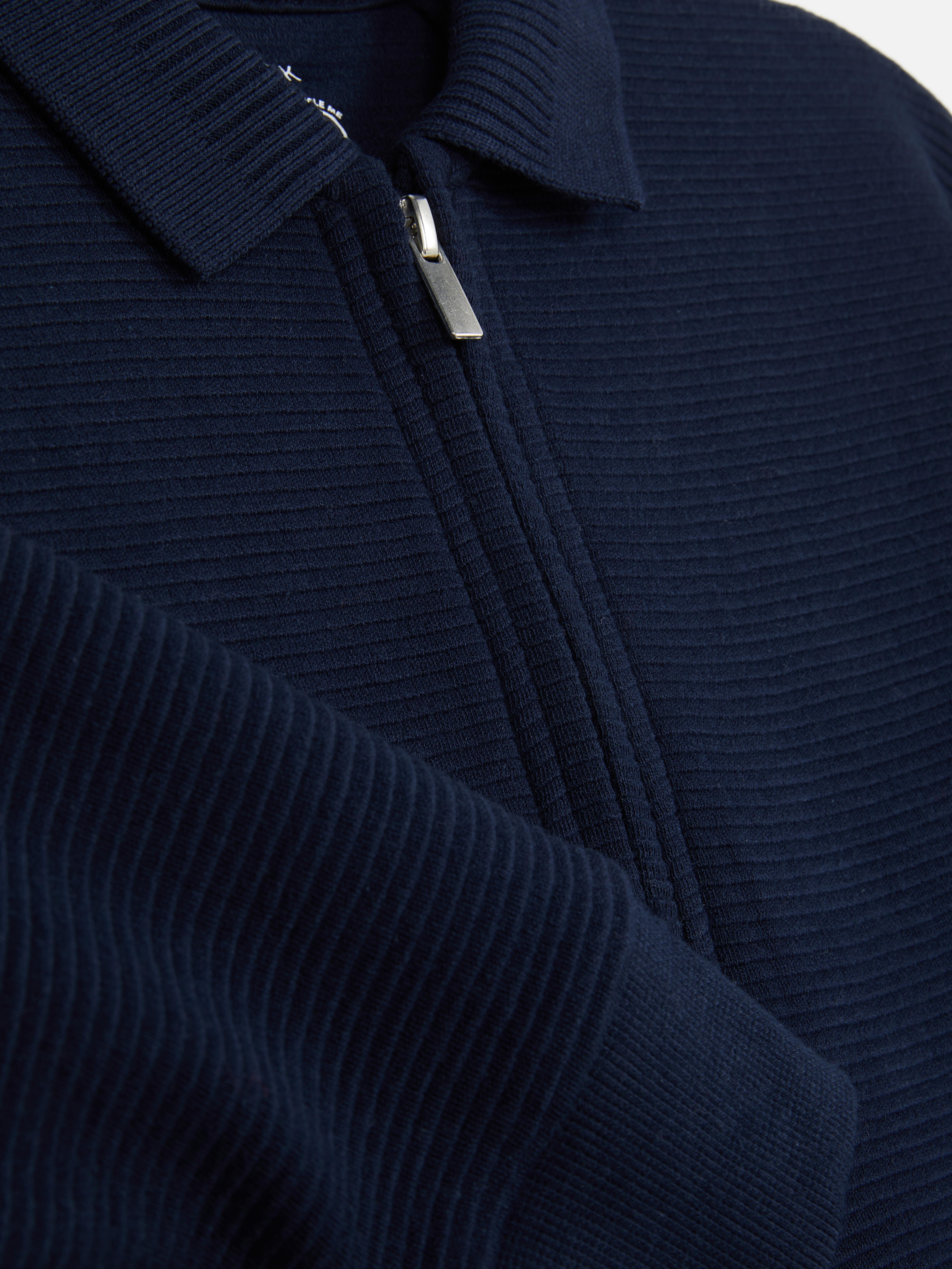 7-15yrs | Half-Zip Long Sleeve Polo Top