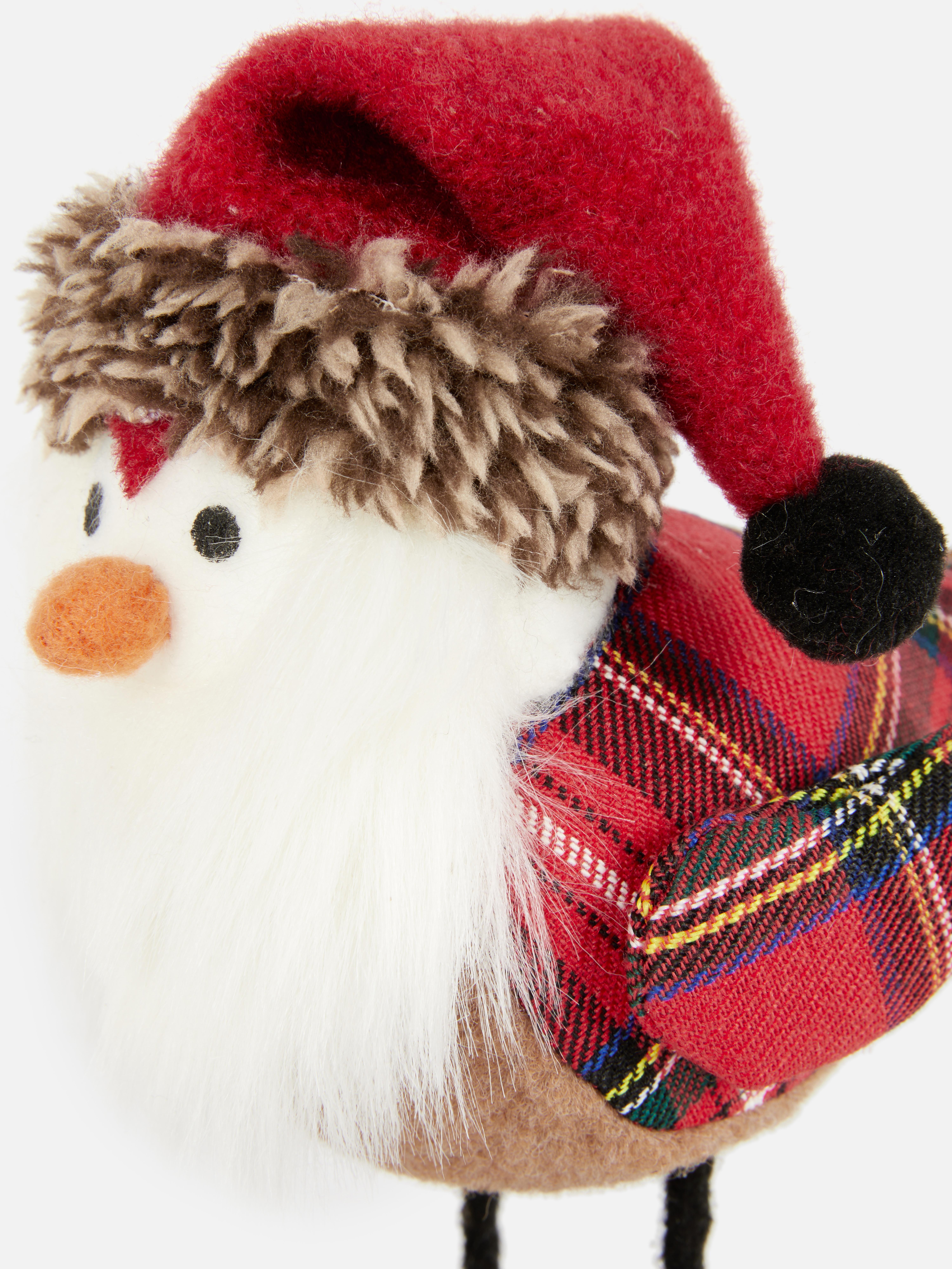 Stehendes, weihnachtliches Plüsch-Rotkehlchen
