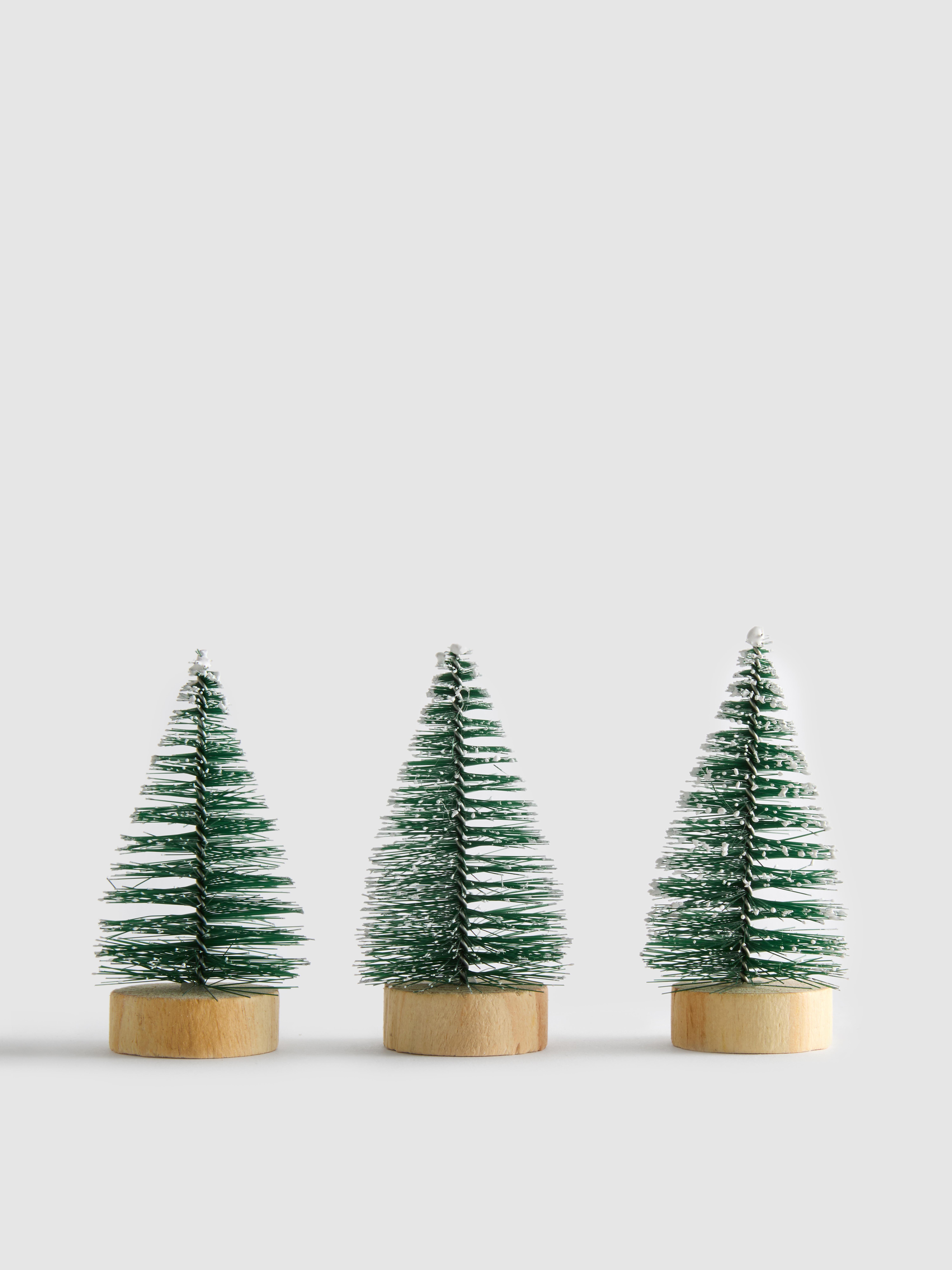 3pk Mini Christmas Tree Decorations