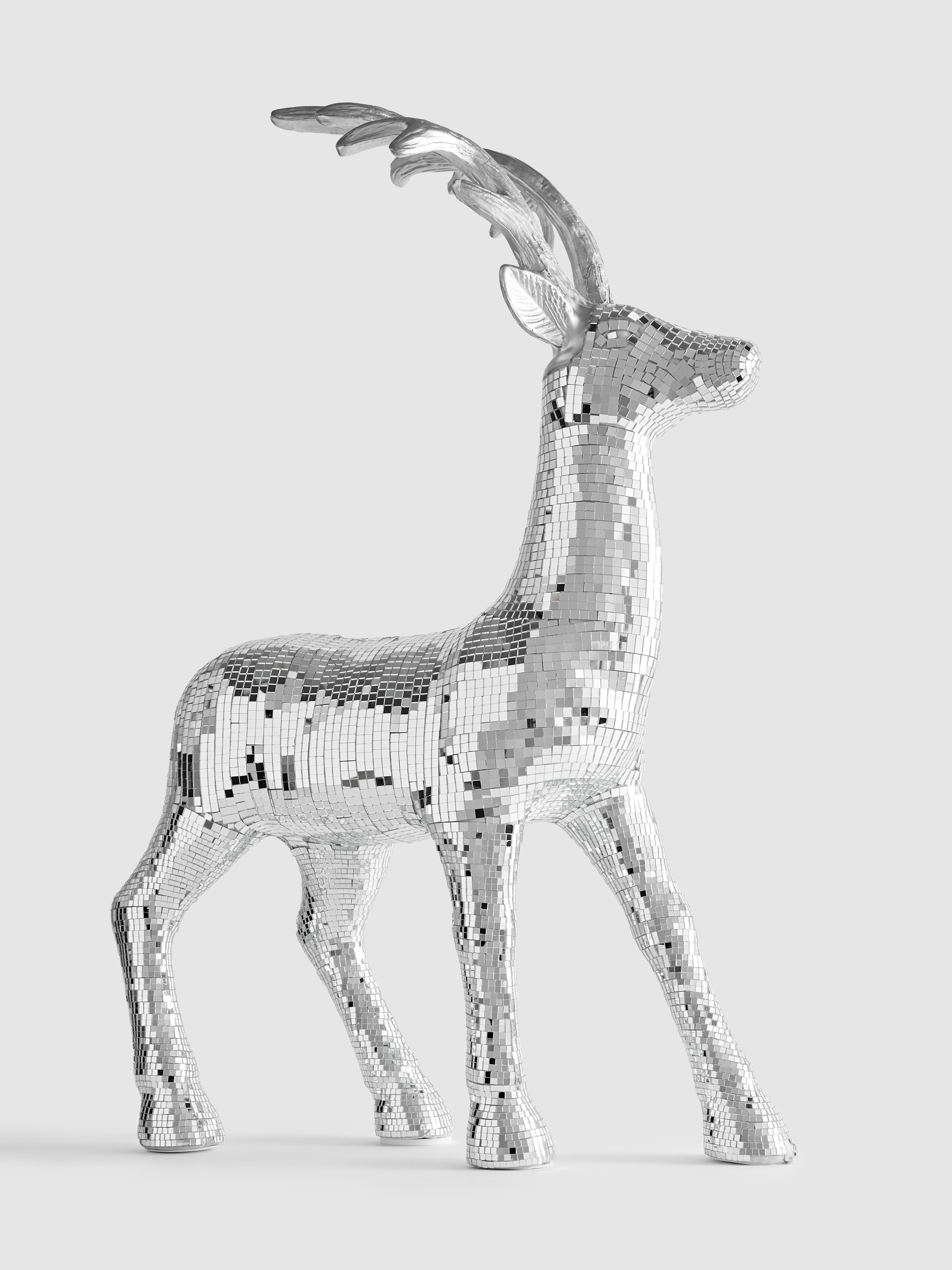 Disco Ball Reindeer Ornament