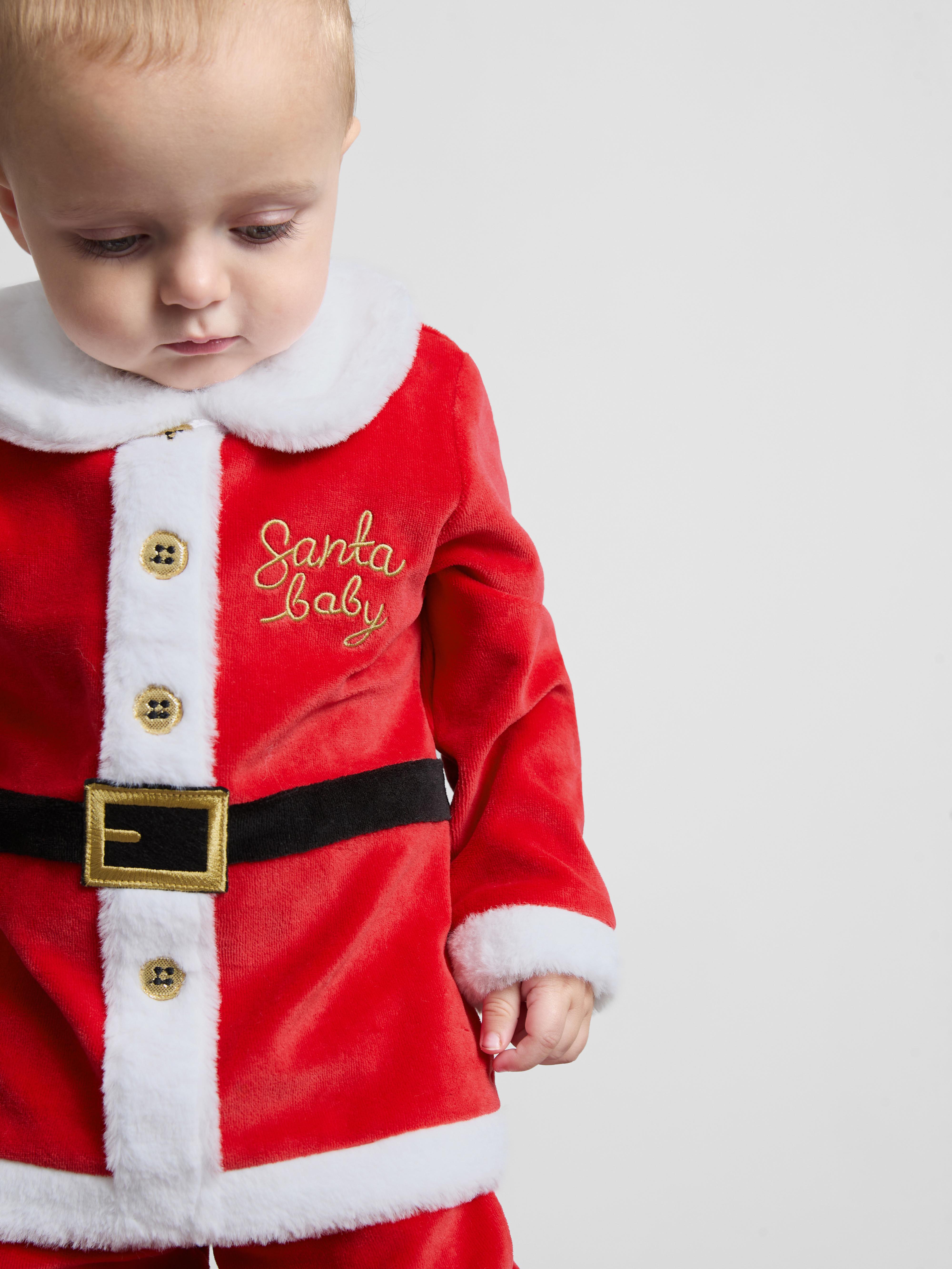 0-36mths | 3-Piece Christmas Santa Clothing Set