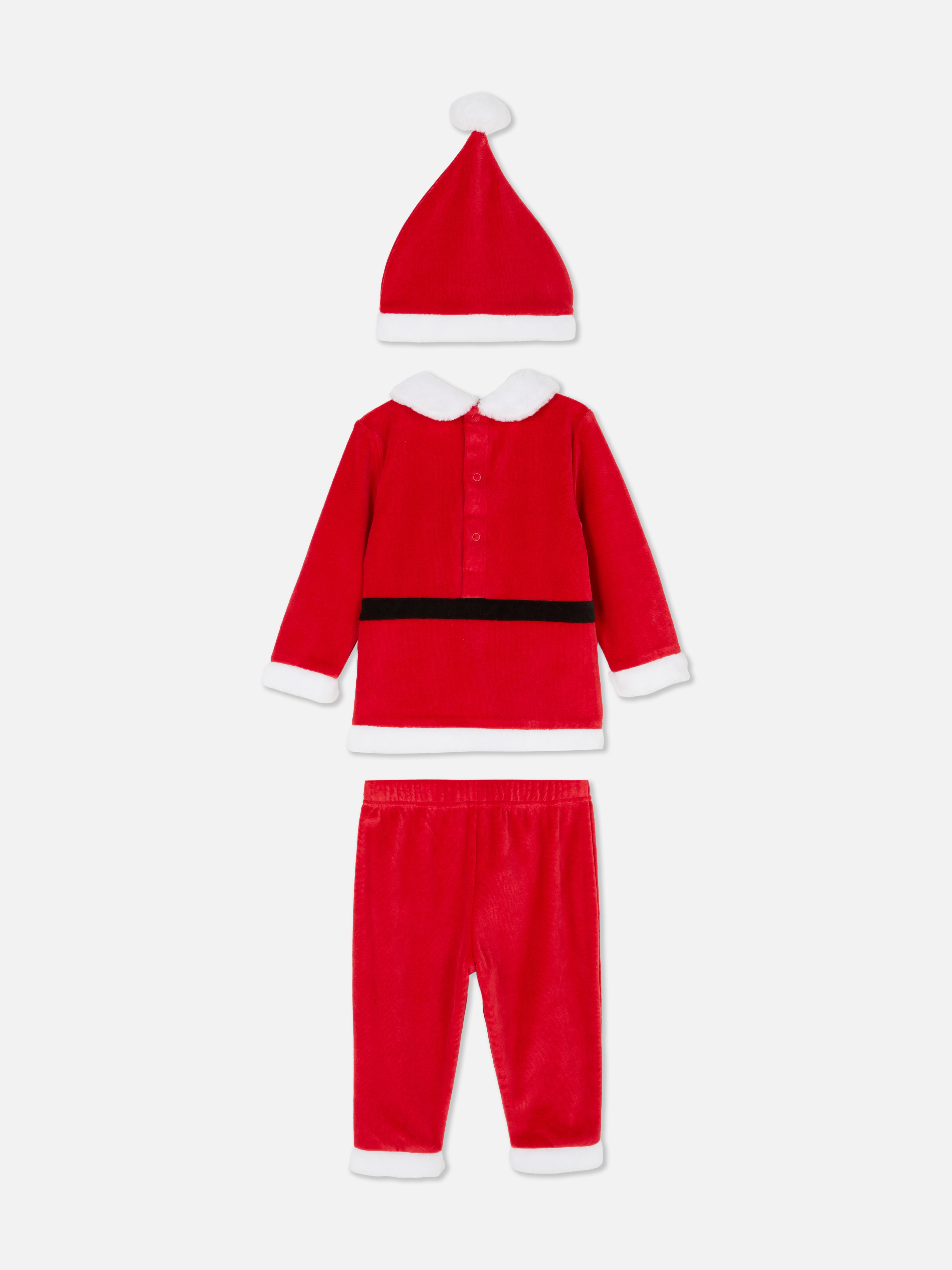 0-36mths | 3-Piece Christmas Santa Clothing Set