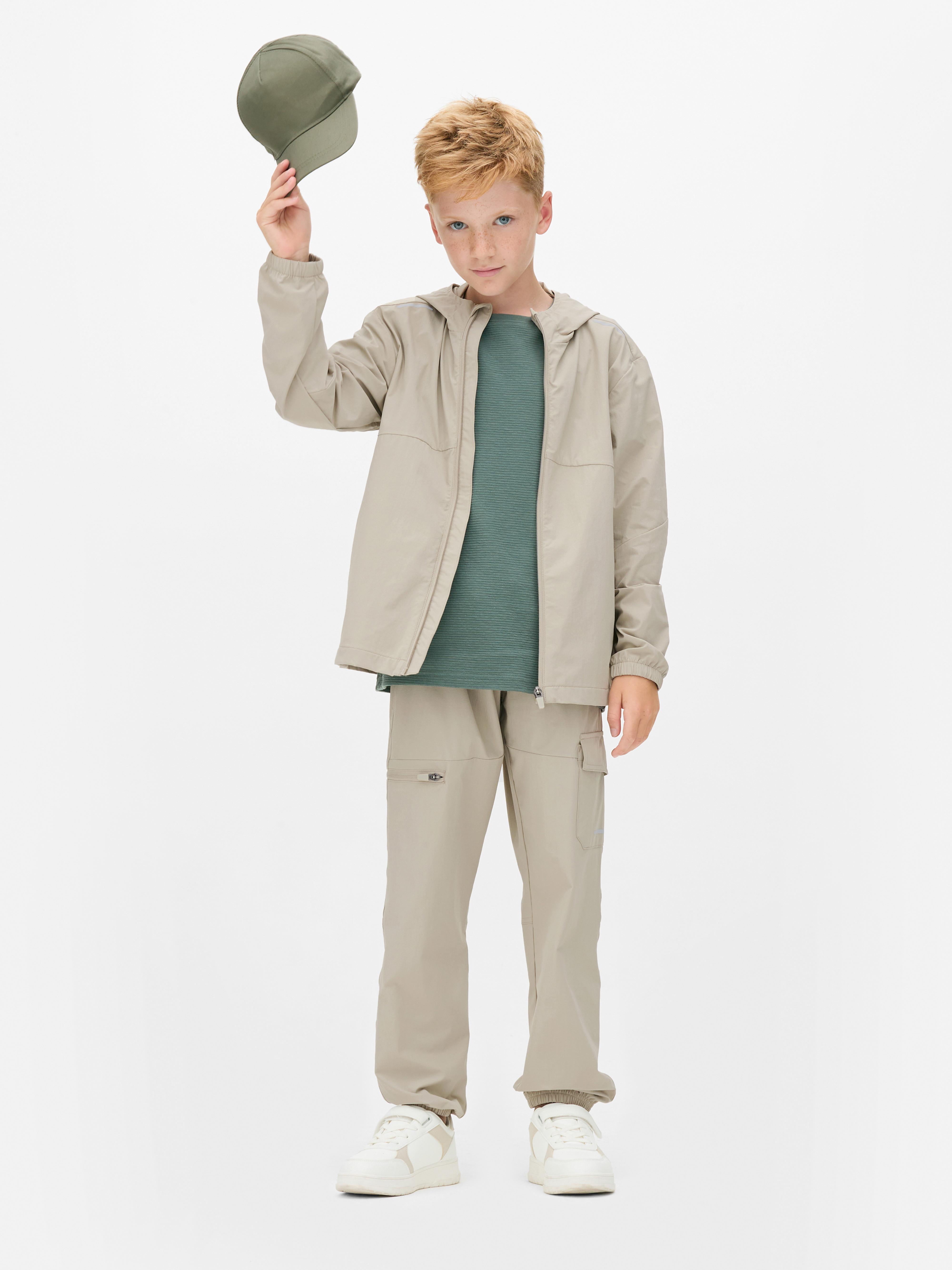 7-15 años | Sudadera con capucha y cremallera Piedra