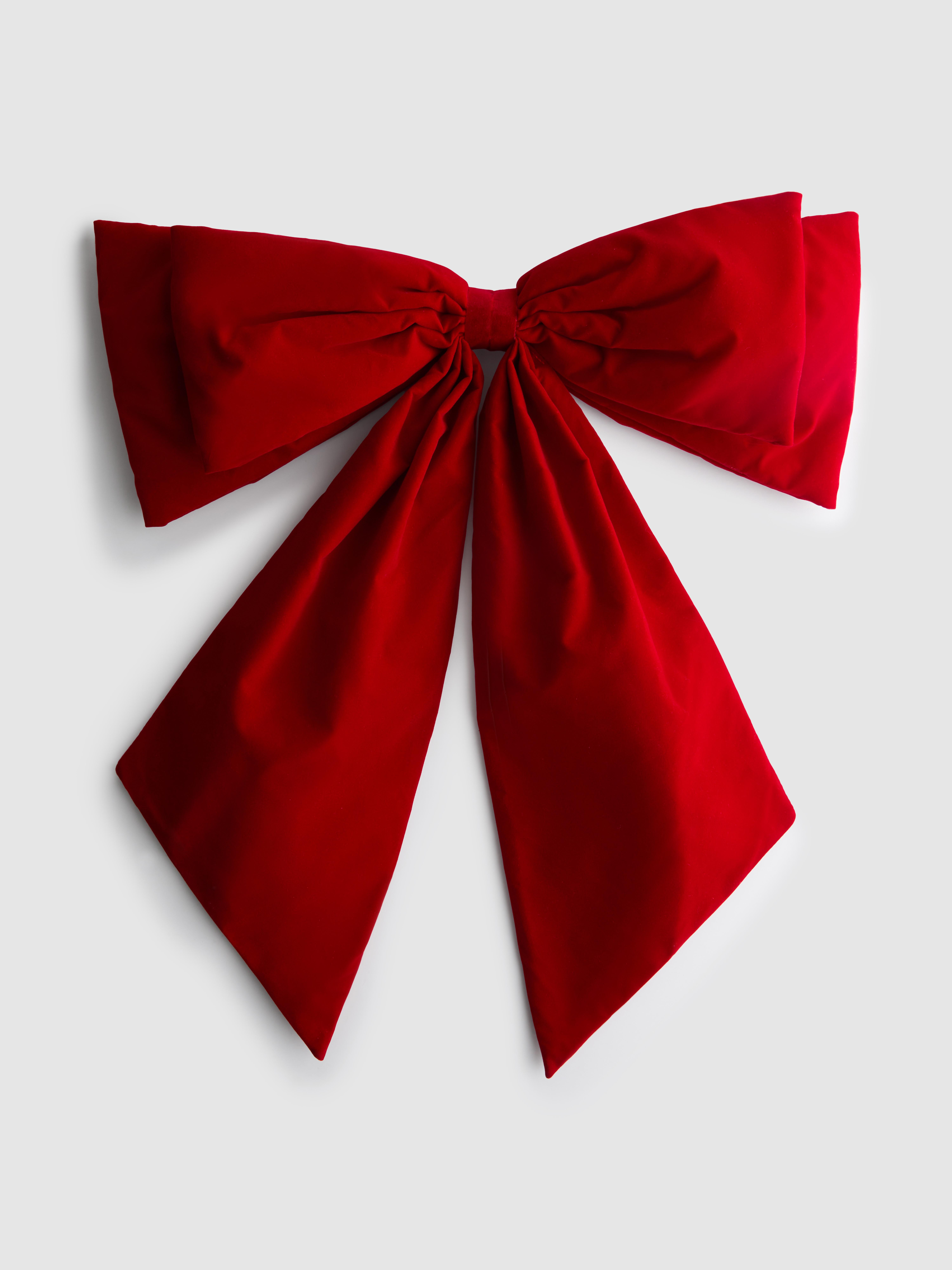 Large Velvet Christmas Tree Bow