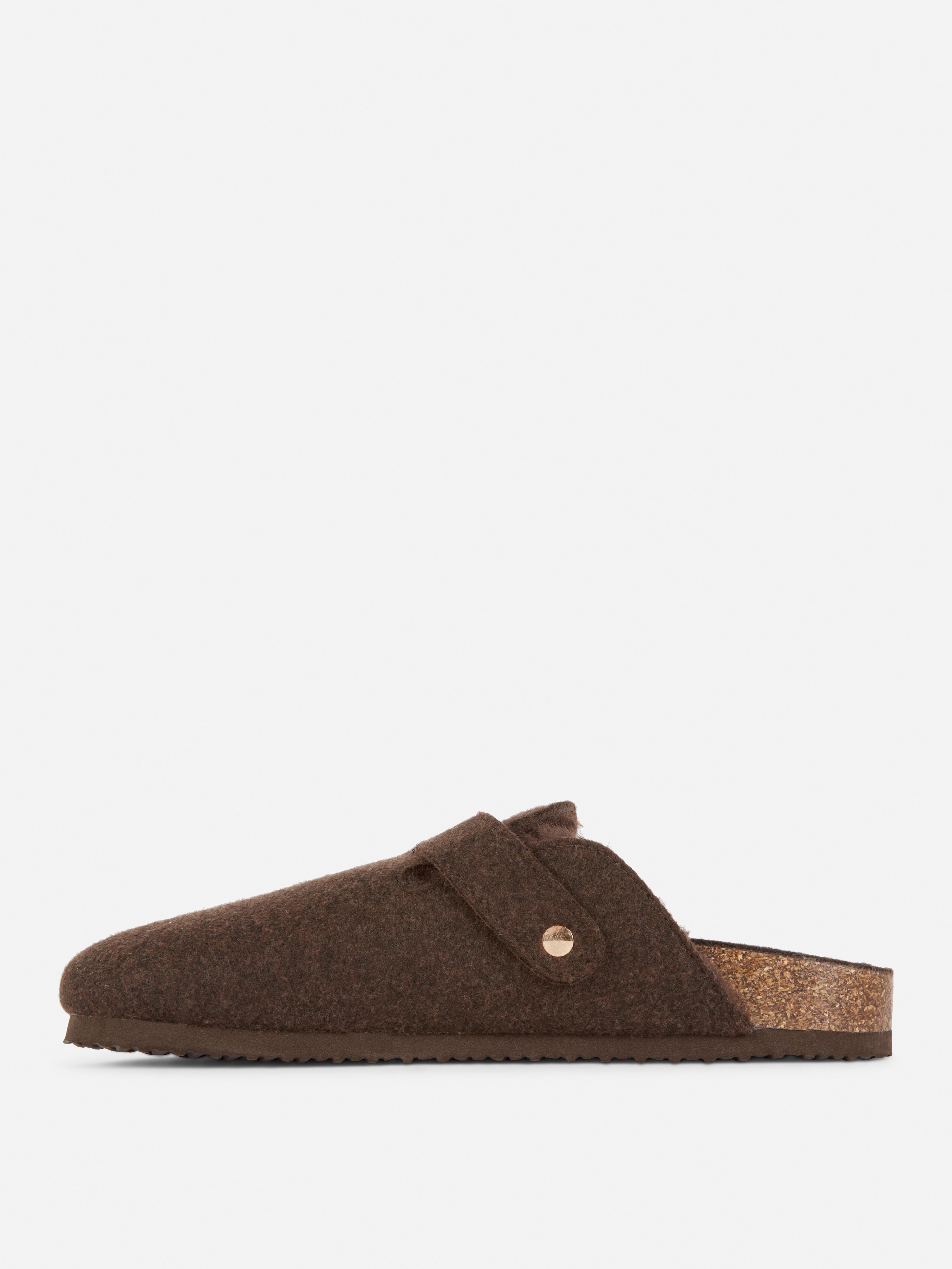 Felt Lined Clog Mules