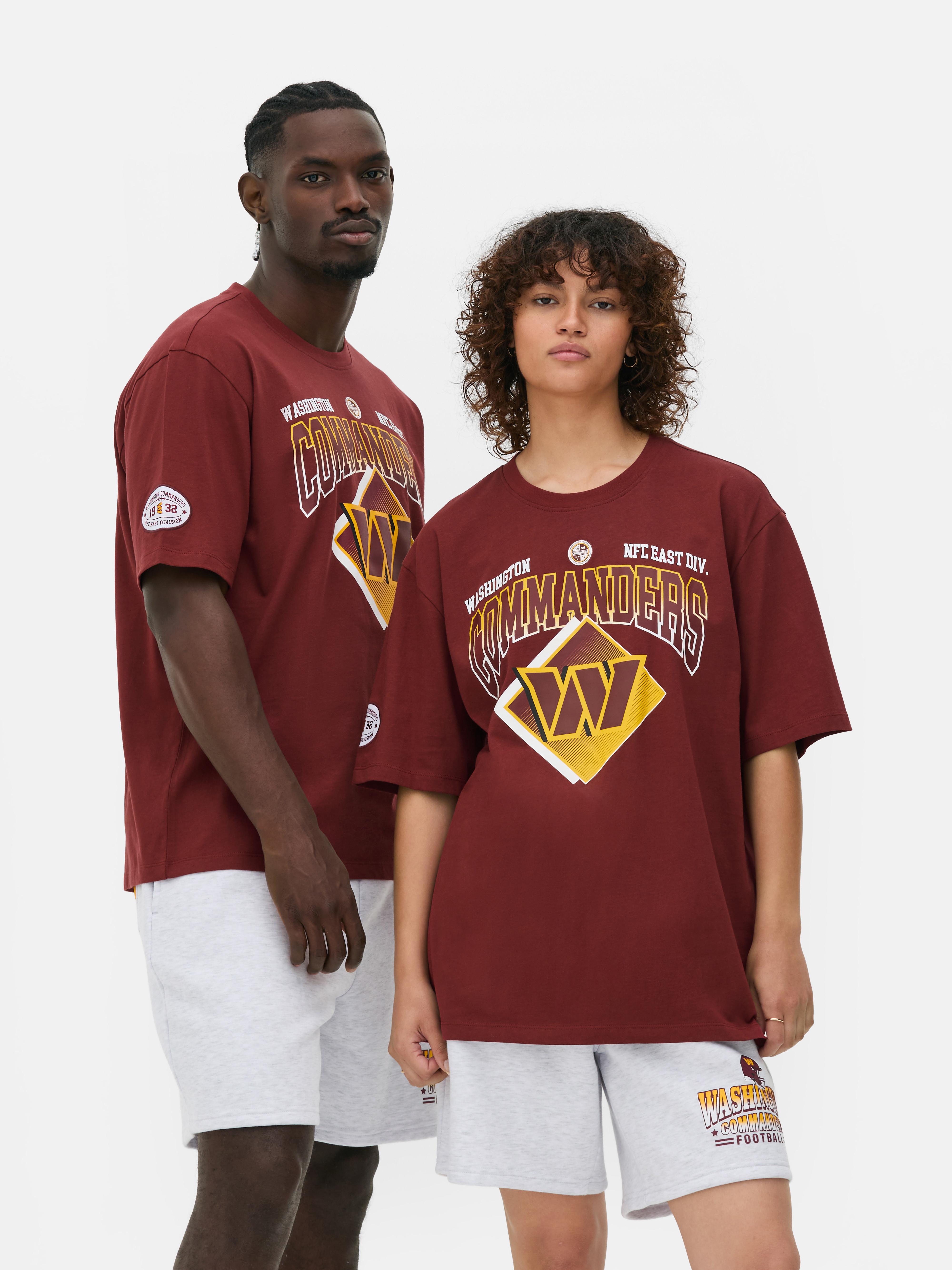 Men's;Women's;Unisex Maroon NFL Washington Commanders Logo T-Shirt