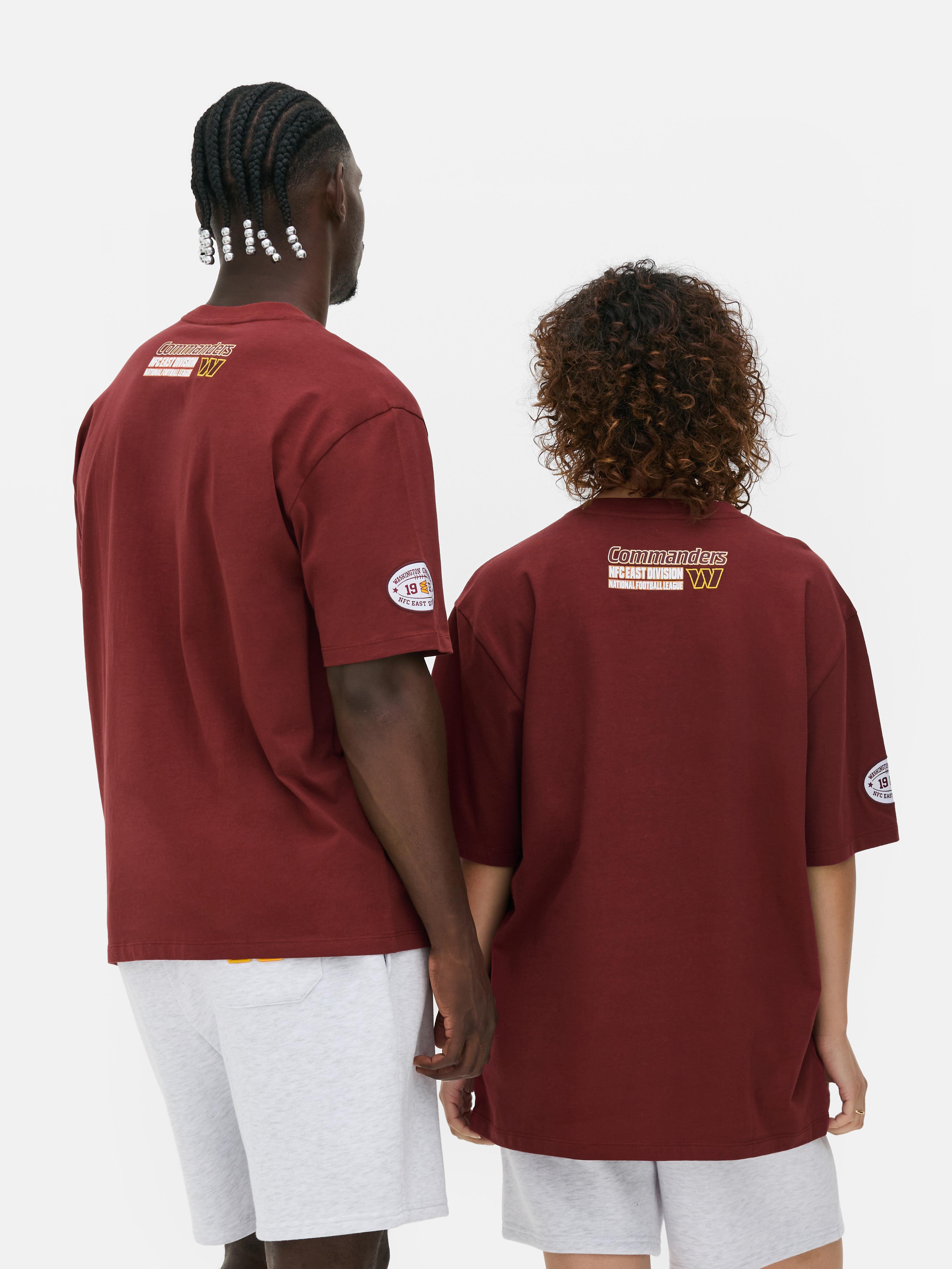 Men's;Women's;Unisex Maroon NFL Washington Commanders Logo T-Shirt