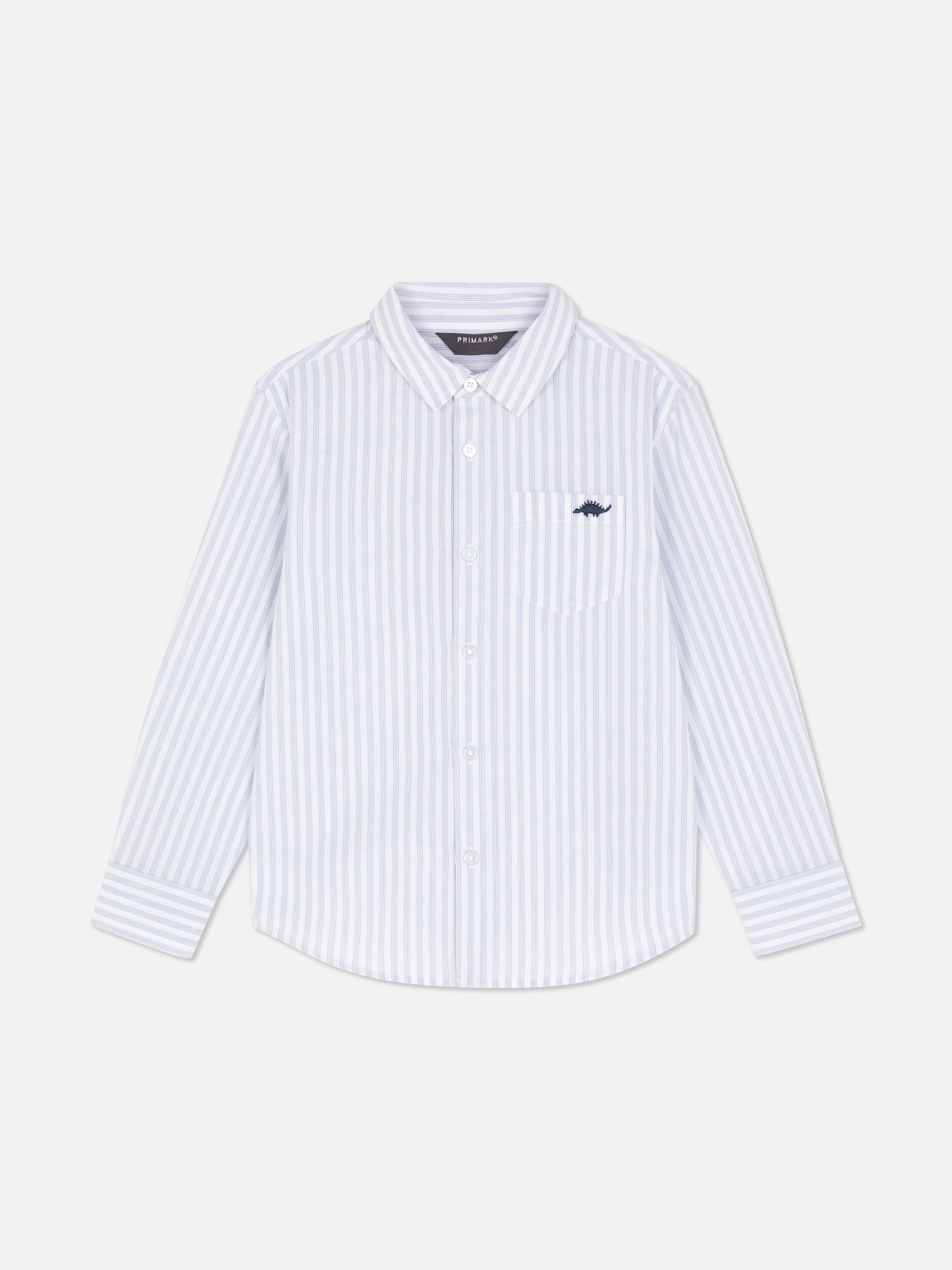 1,5-8 anos | Camisa bordada riscas