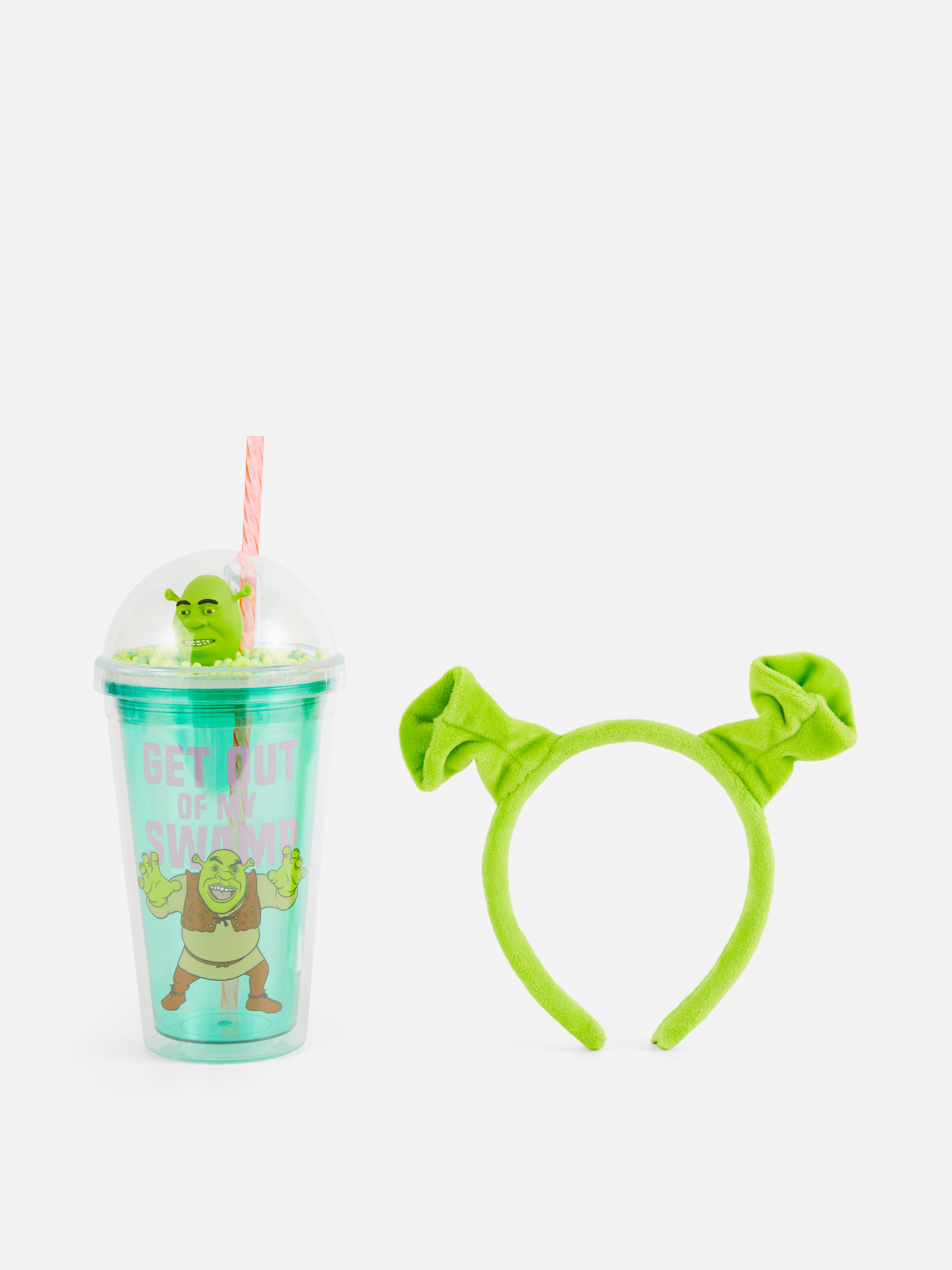 Darčeková súprava pohára a čelenky Shrek