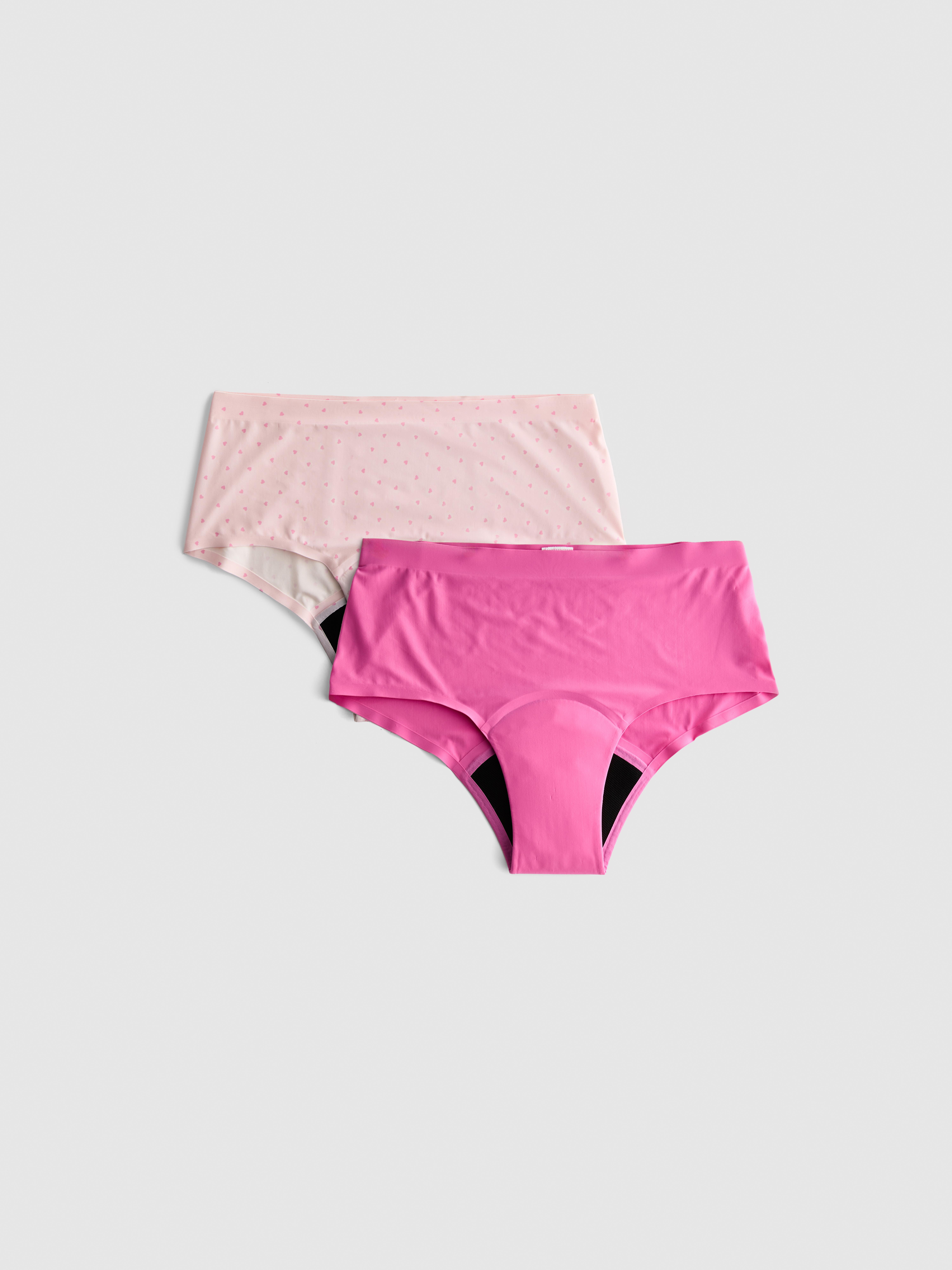 2pk Mixed Design Hipster Period Pants