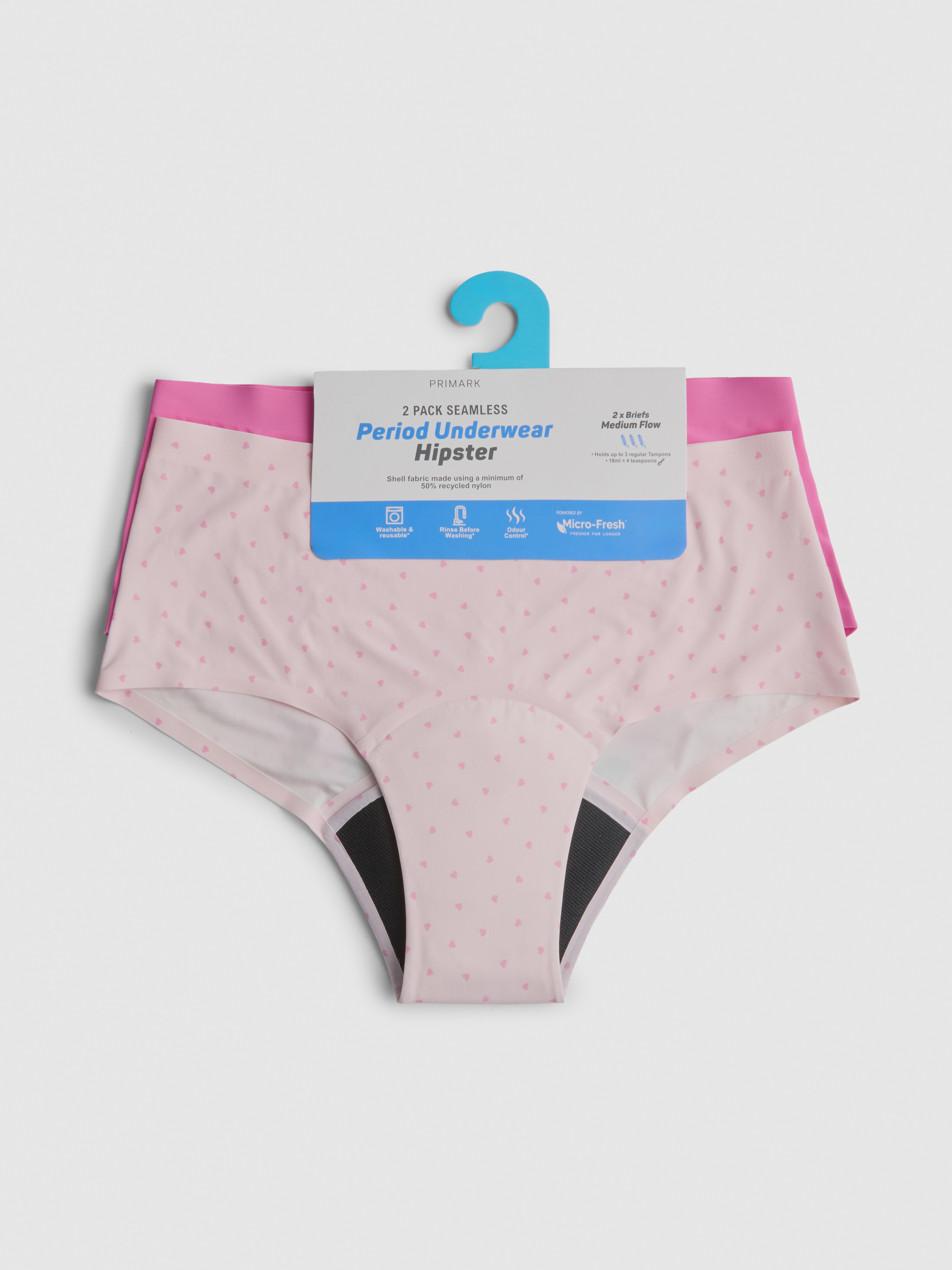 2pk Mixed Design Hipster Period Pants
