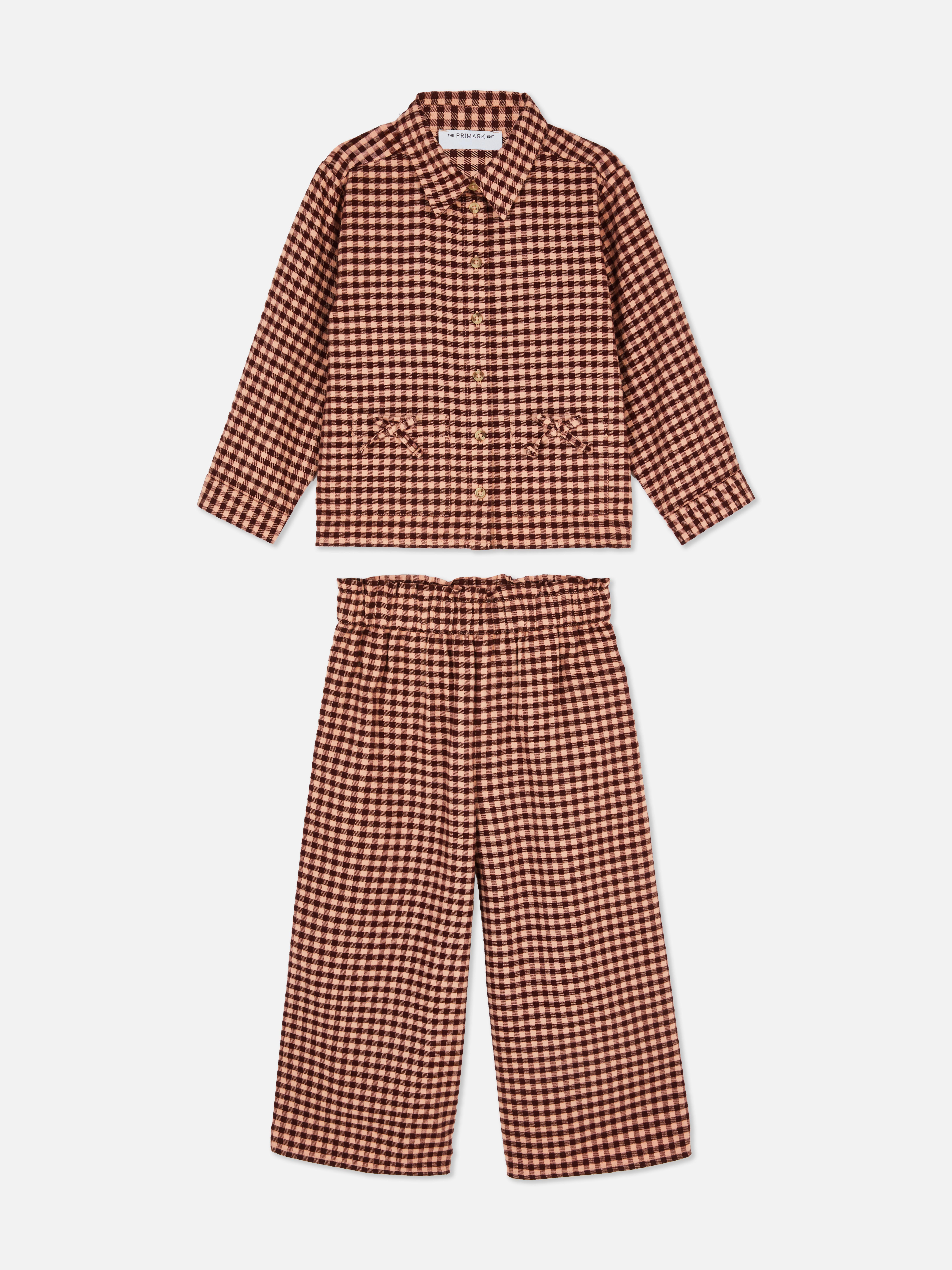 1.5-8yrs | The Edit Gingham Check Shirt and Trousers Set