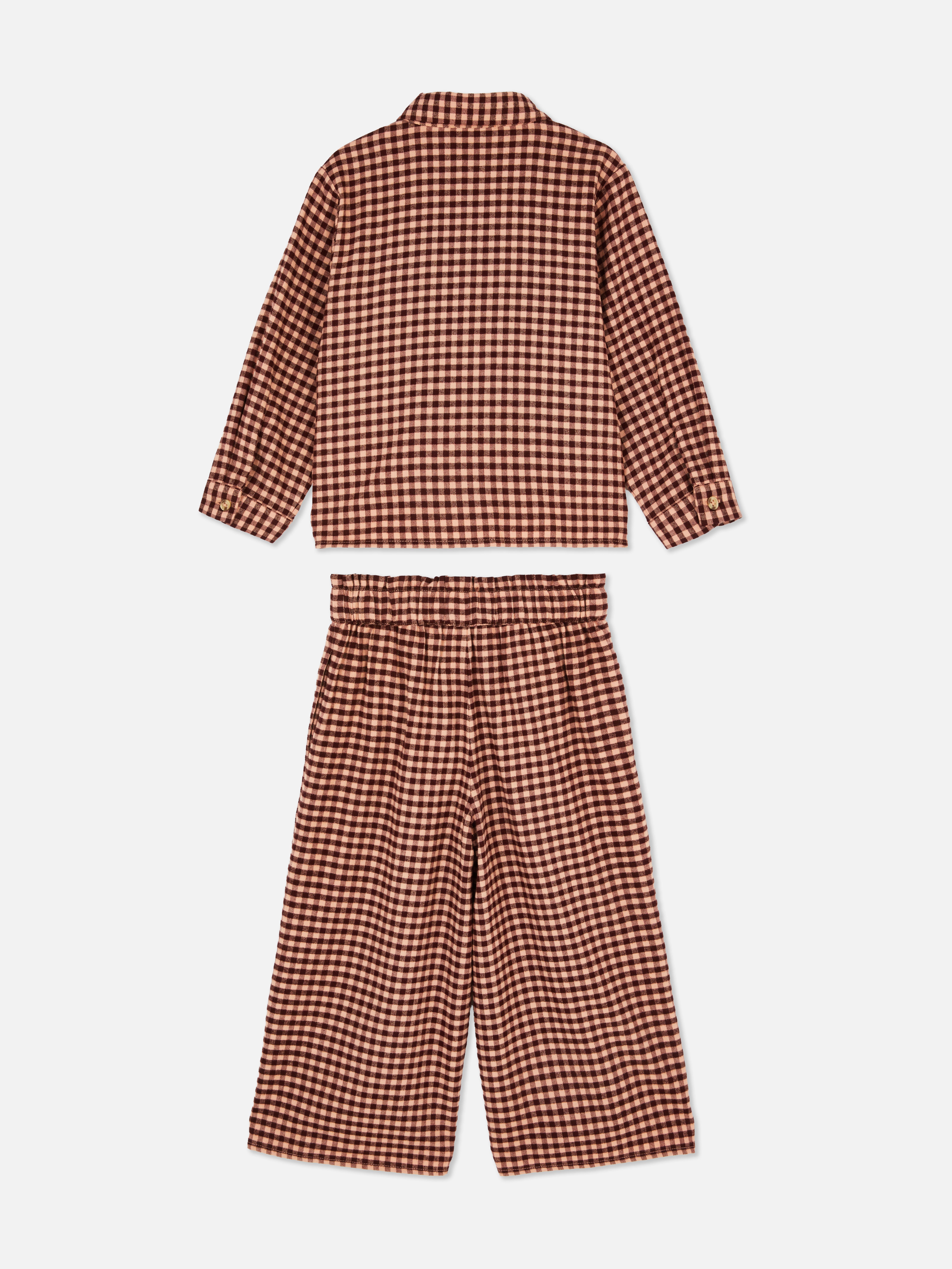 1.5-8yrs | The Edit Gingham Check Shirt and Trousers Set