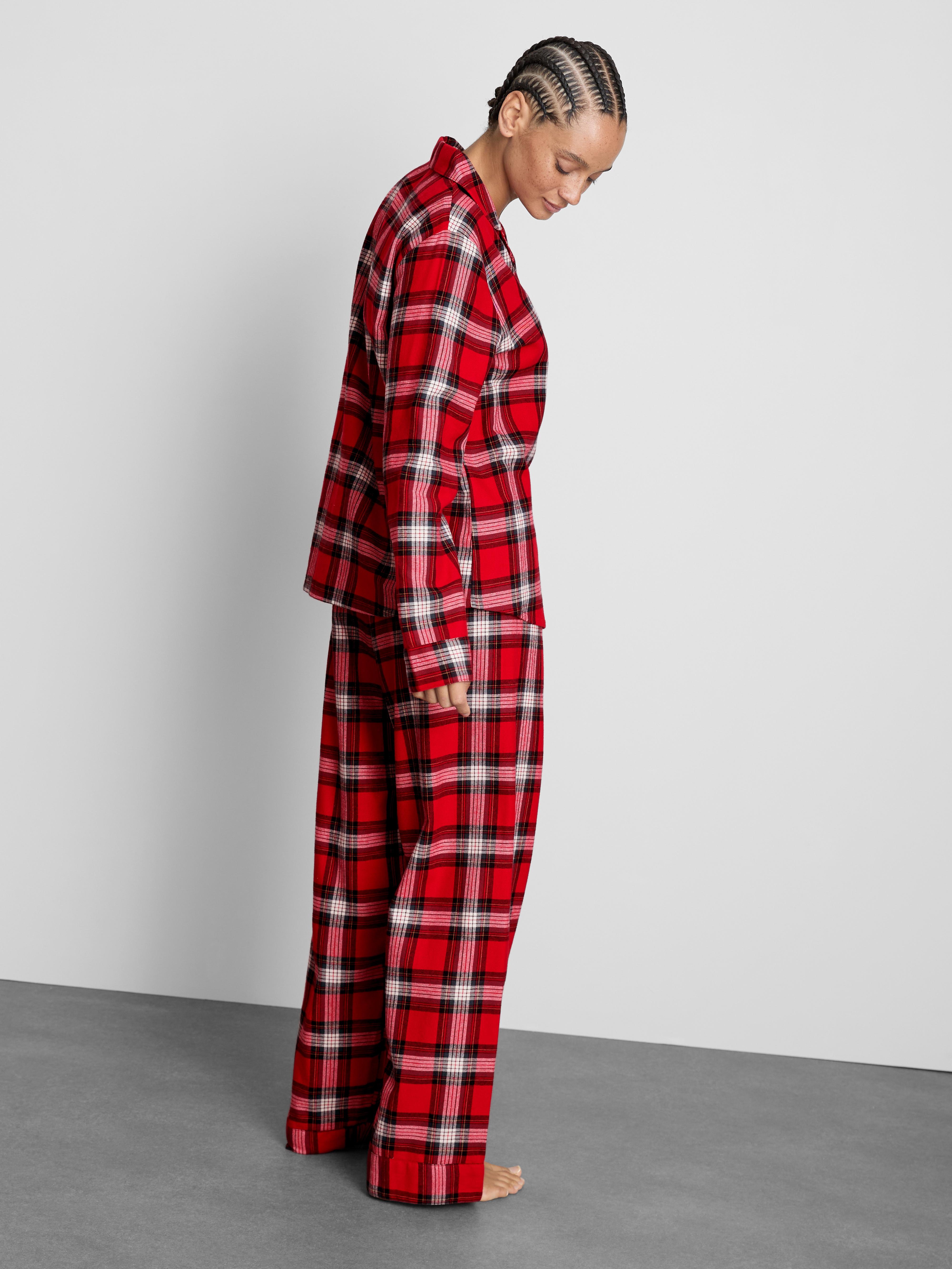 Women's Pure Cotton Check Family Christmas Pyjamas