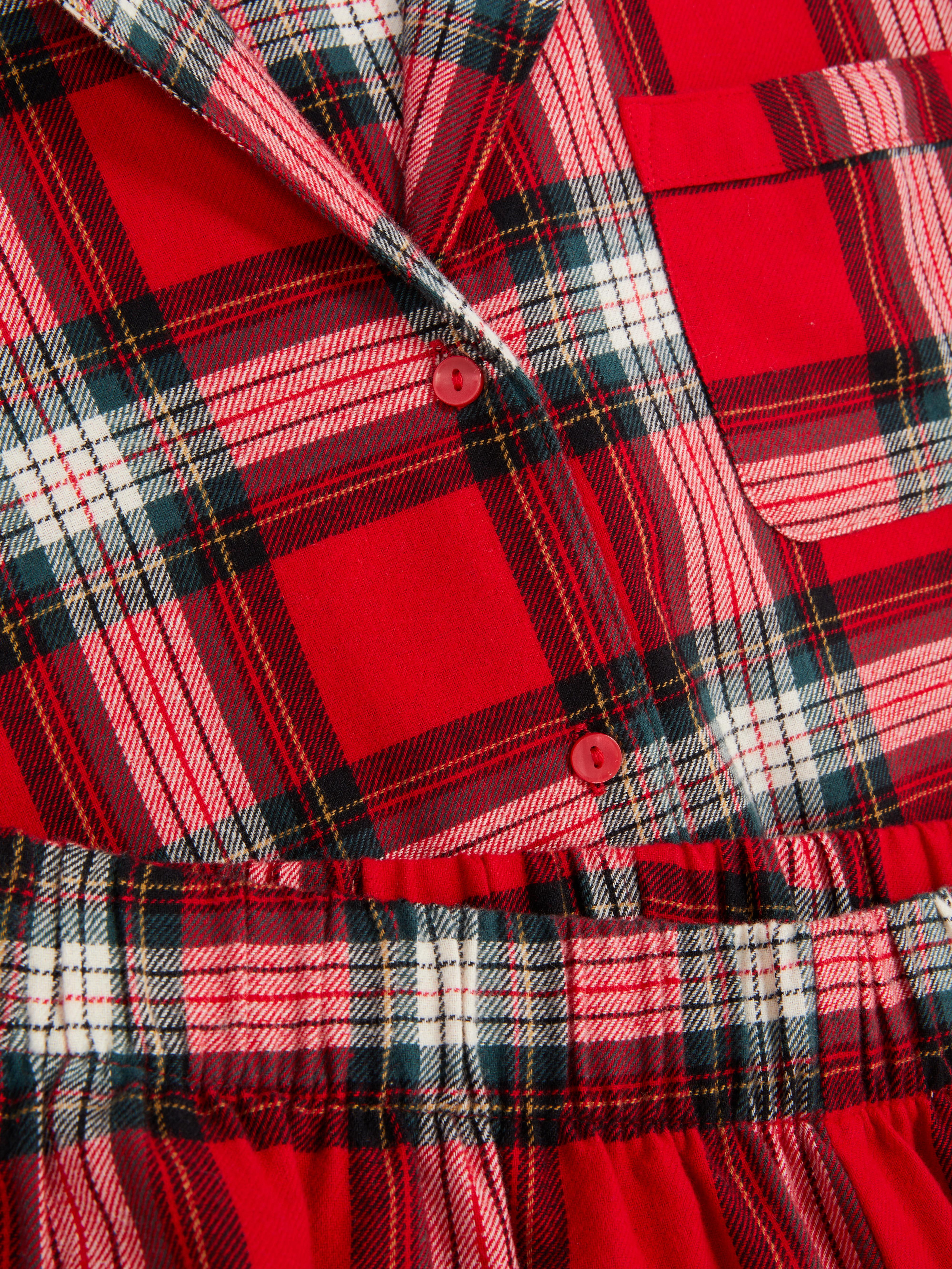 Women's Pure Cotton Check Family Christmas Pyjamas