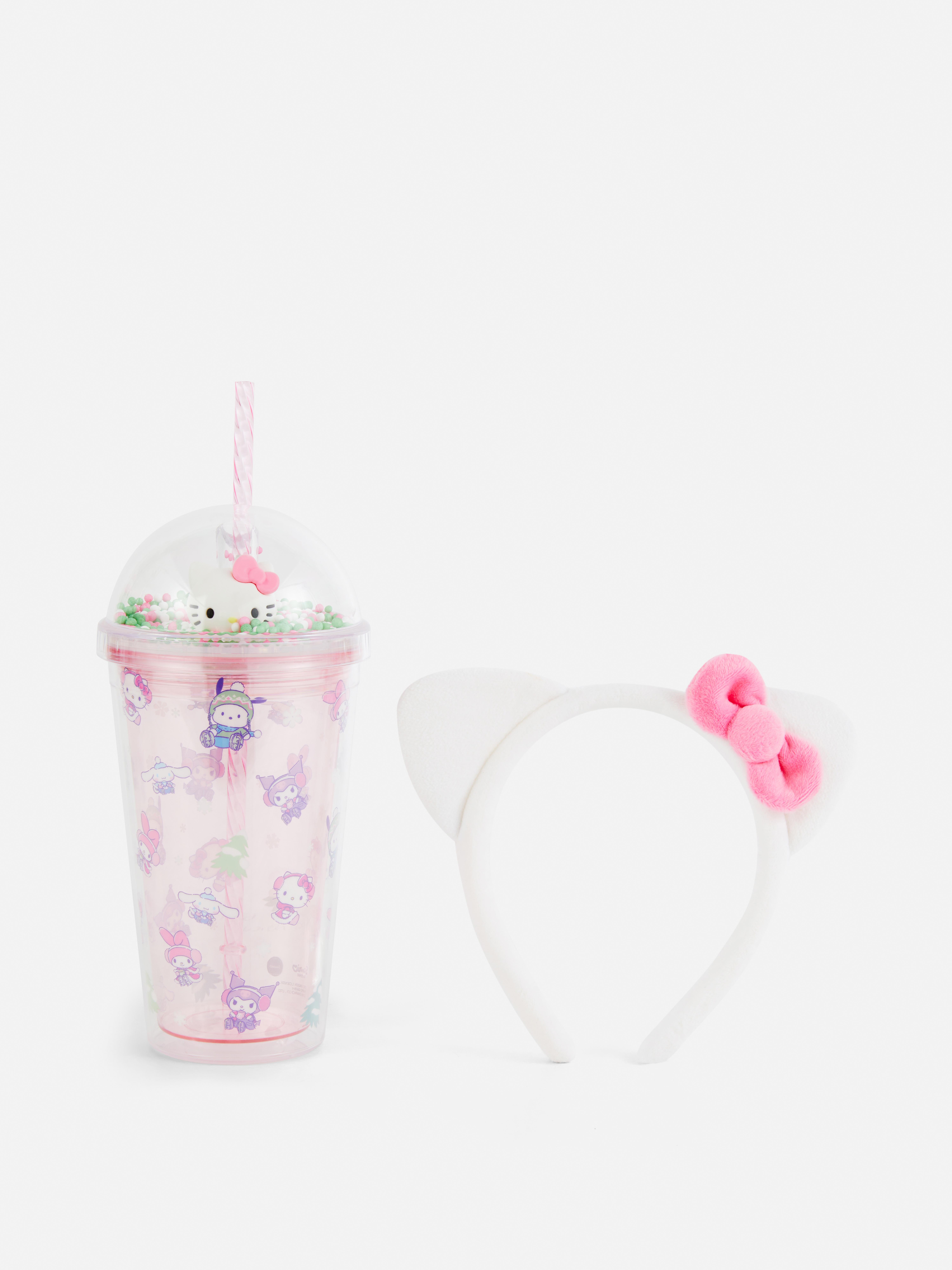Hello Kitty Tumbler And Headband Gift Set