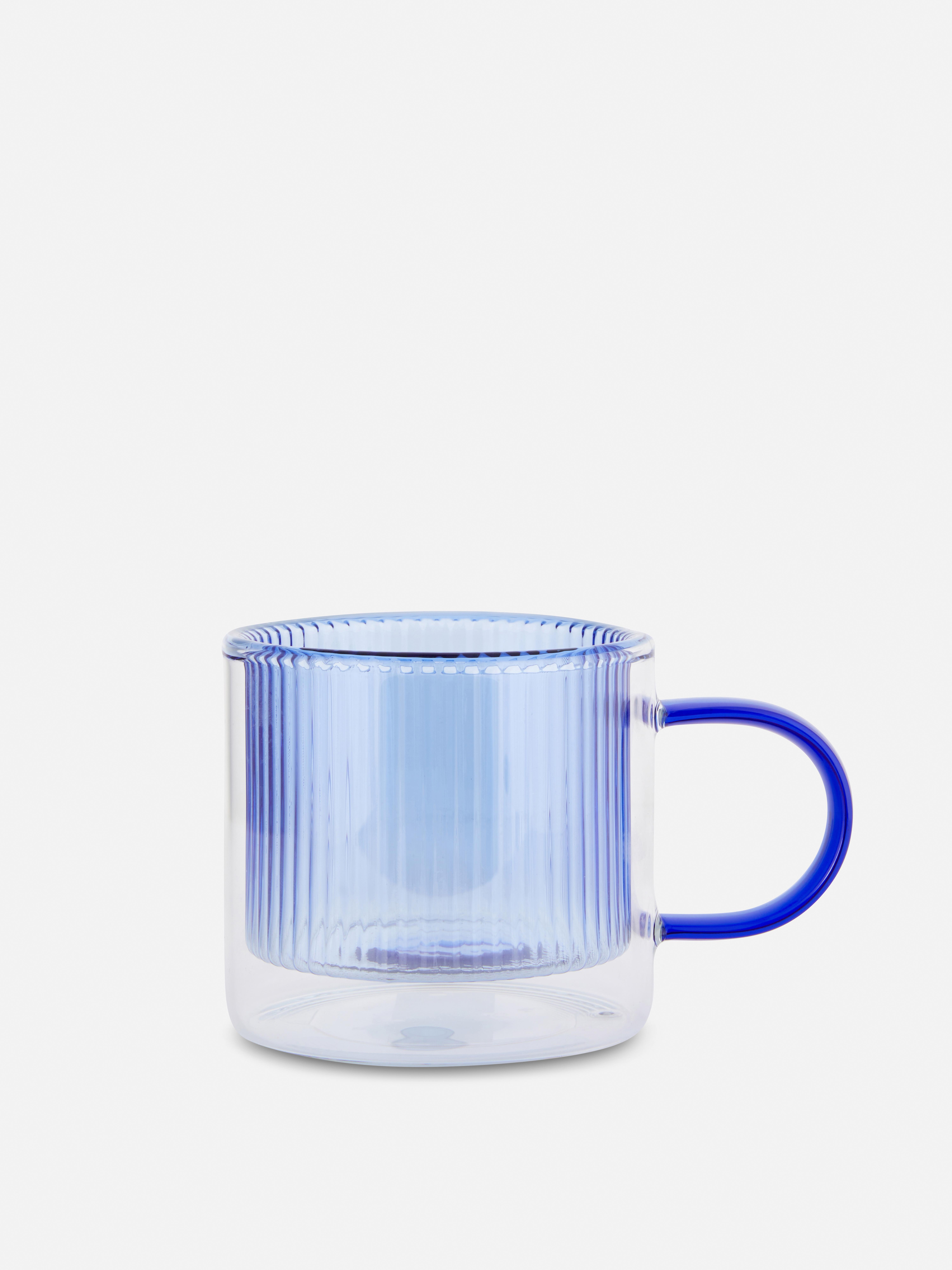 Ridged Glass Mug