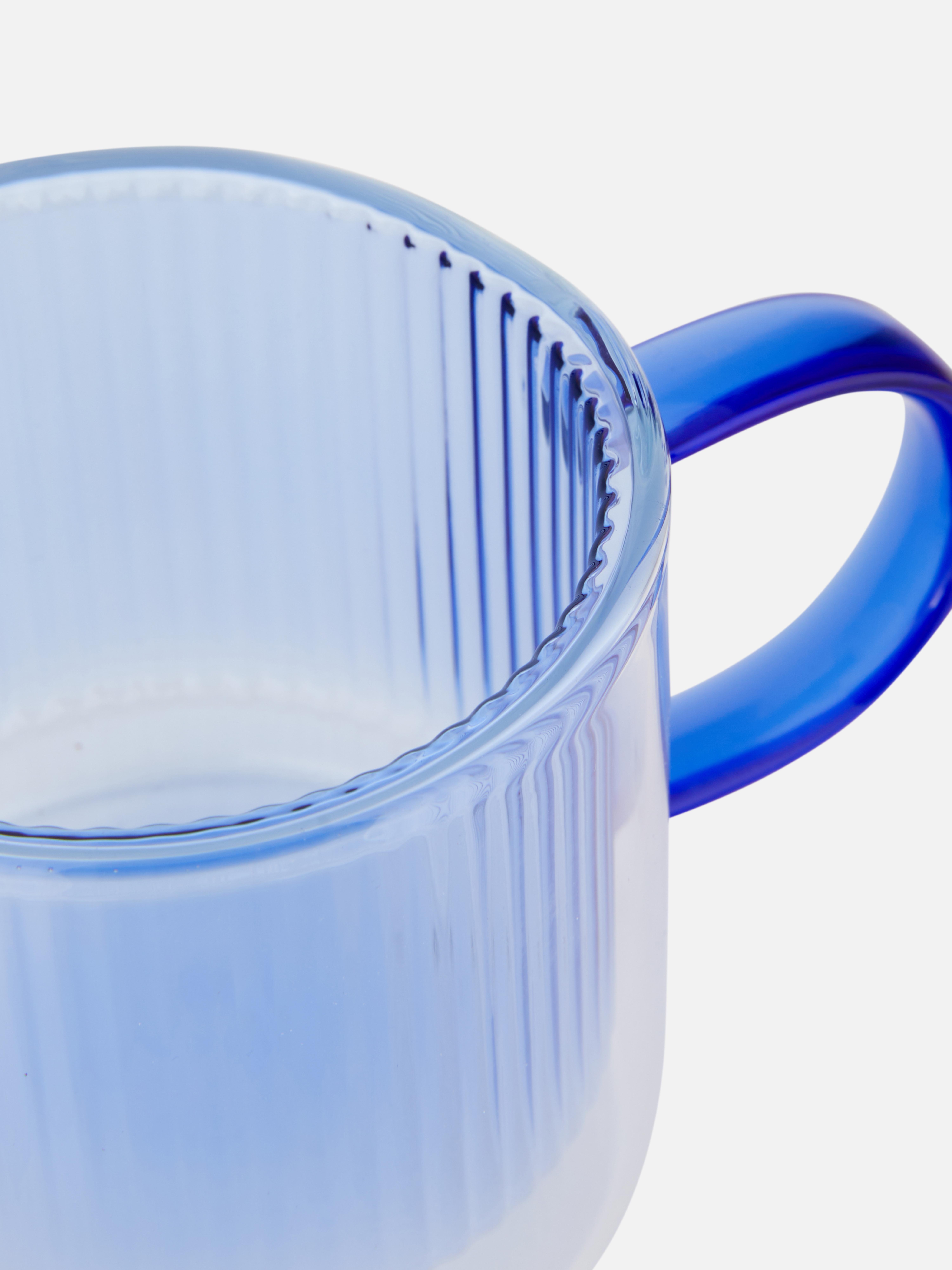 Ridged Glass Mug
