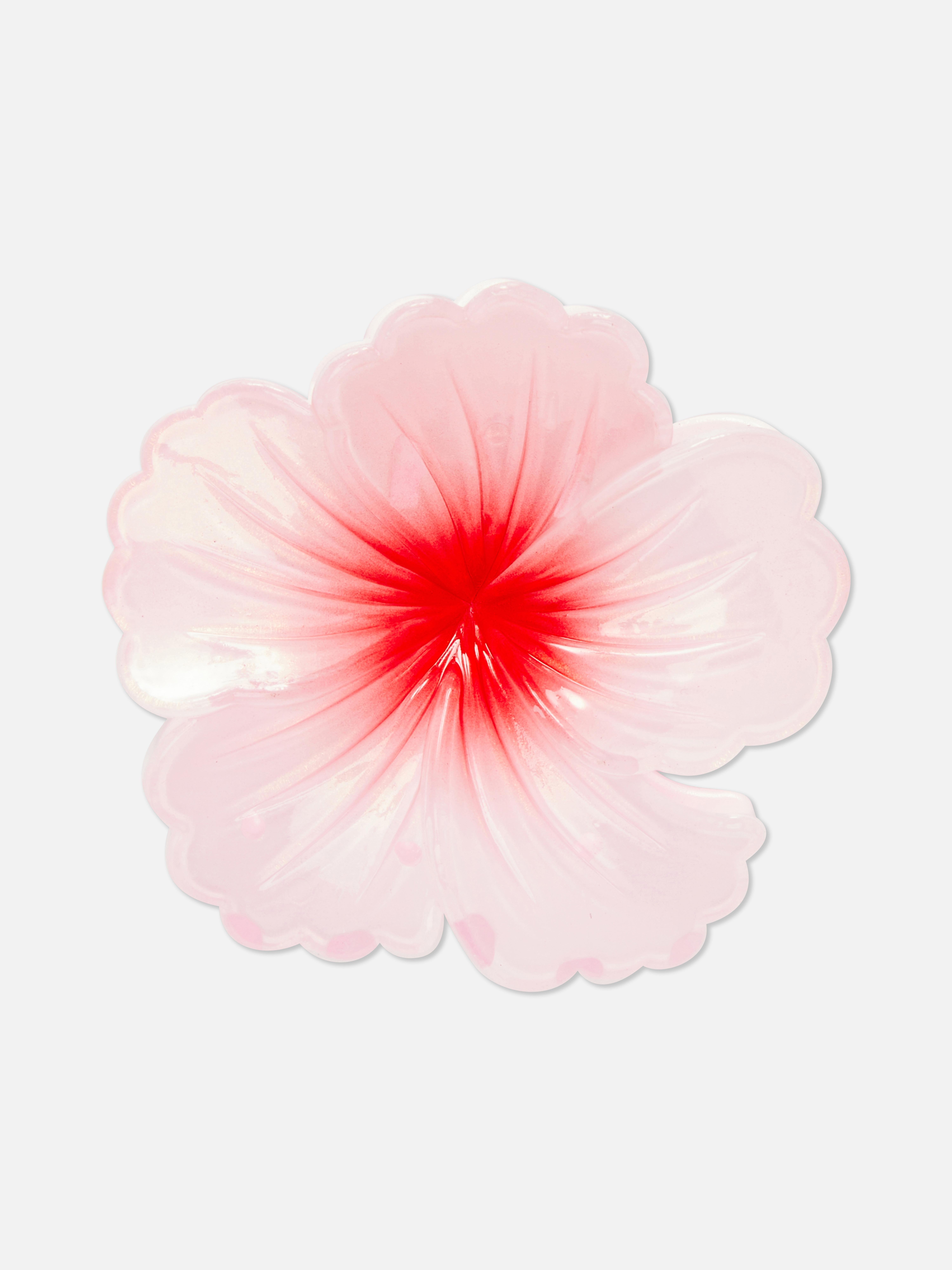 Hibiscus Flower Bulldog Hair Clip