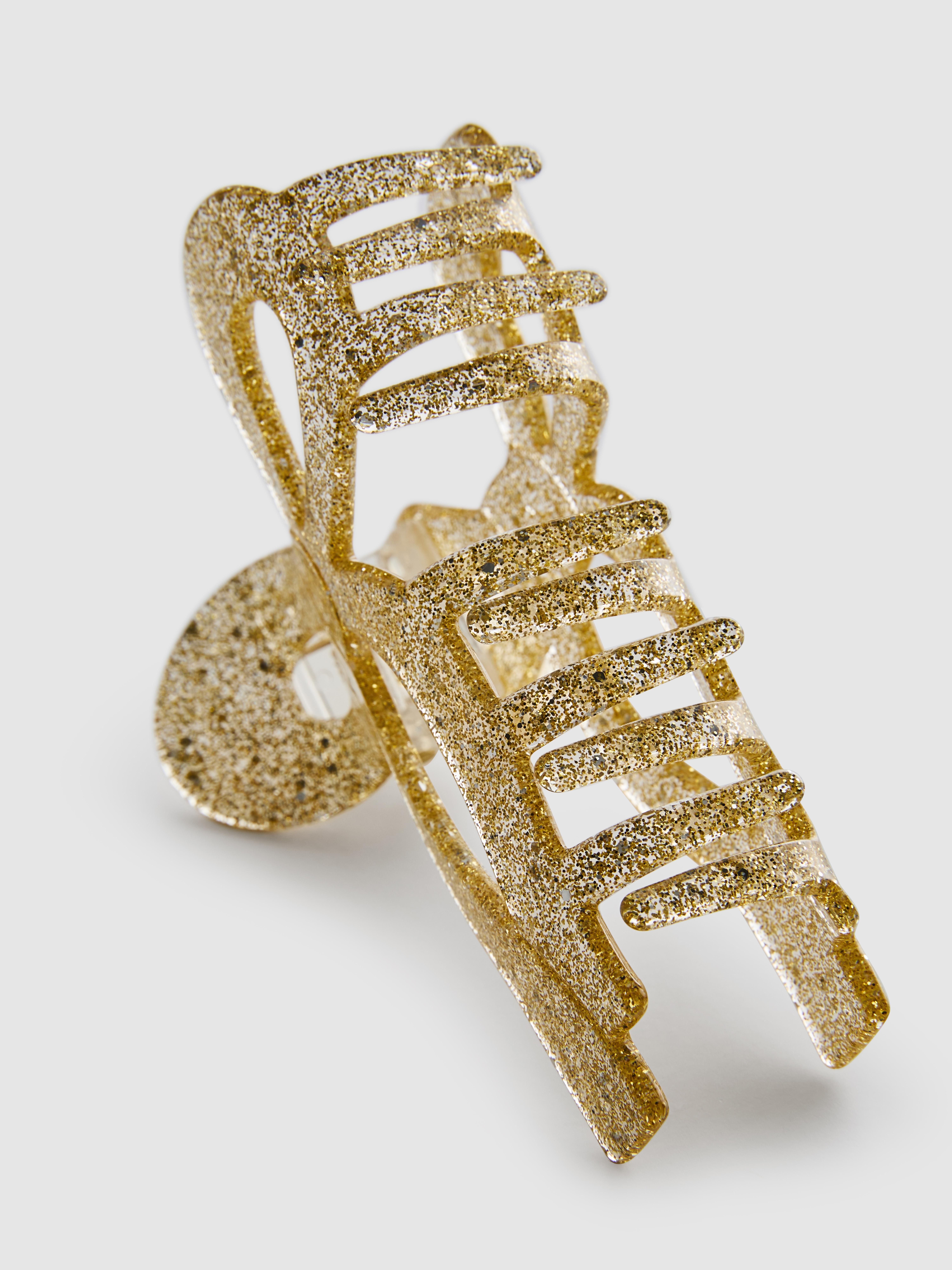 Glitter Bow Claw Clip