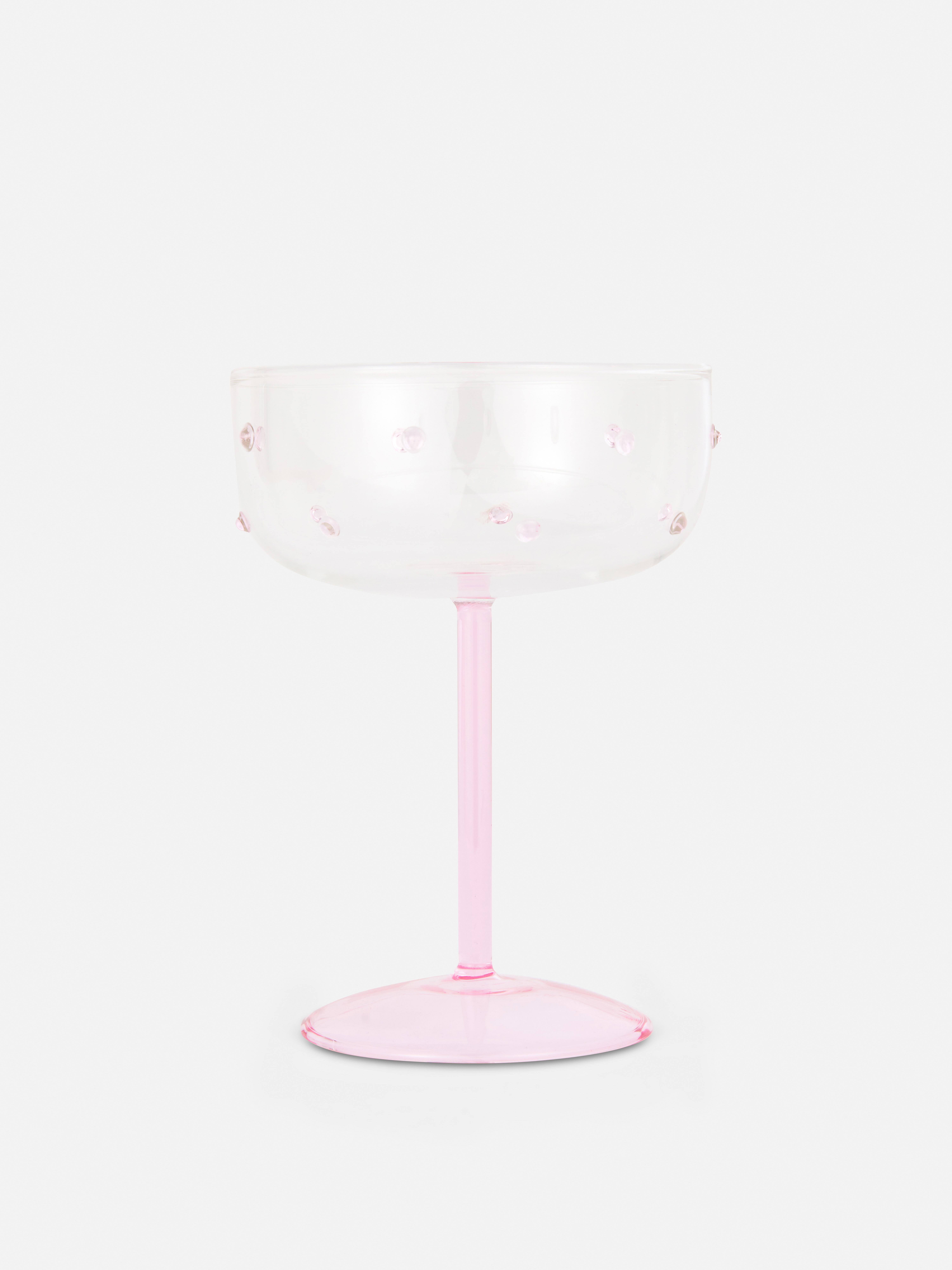 Coupéglas mit Punkten