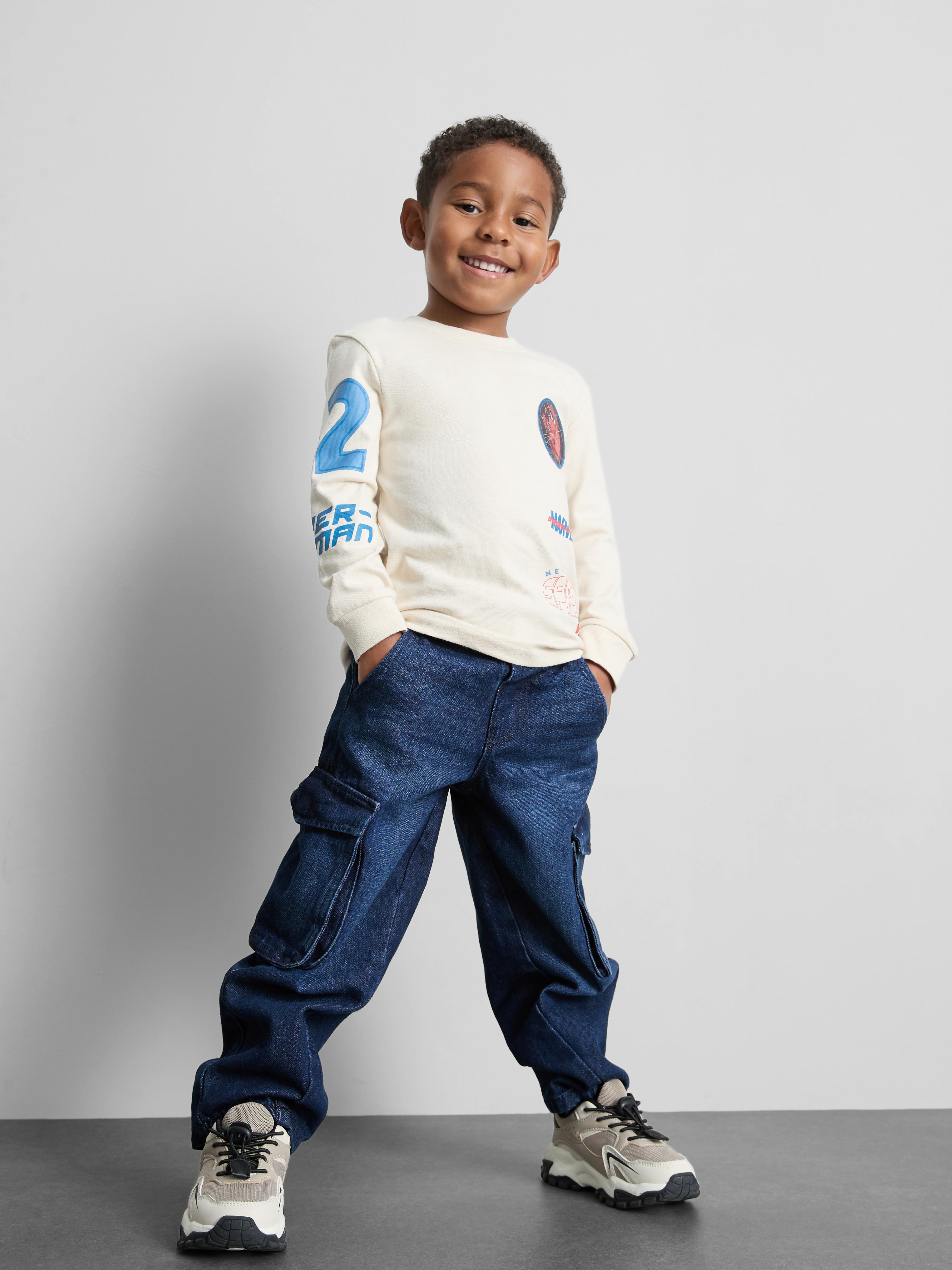 18 mois–8 ans | Pantalon cargo en denim