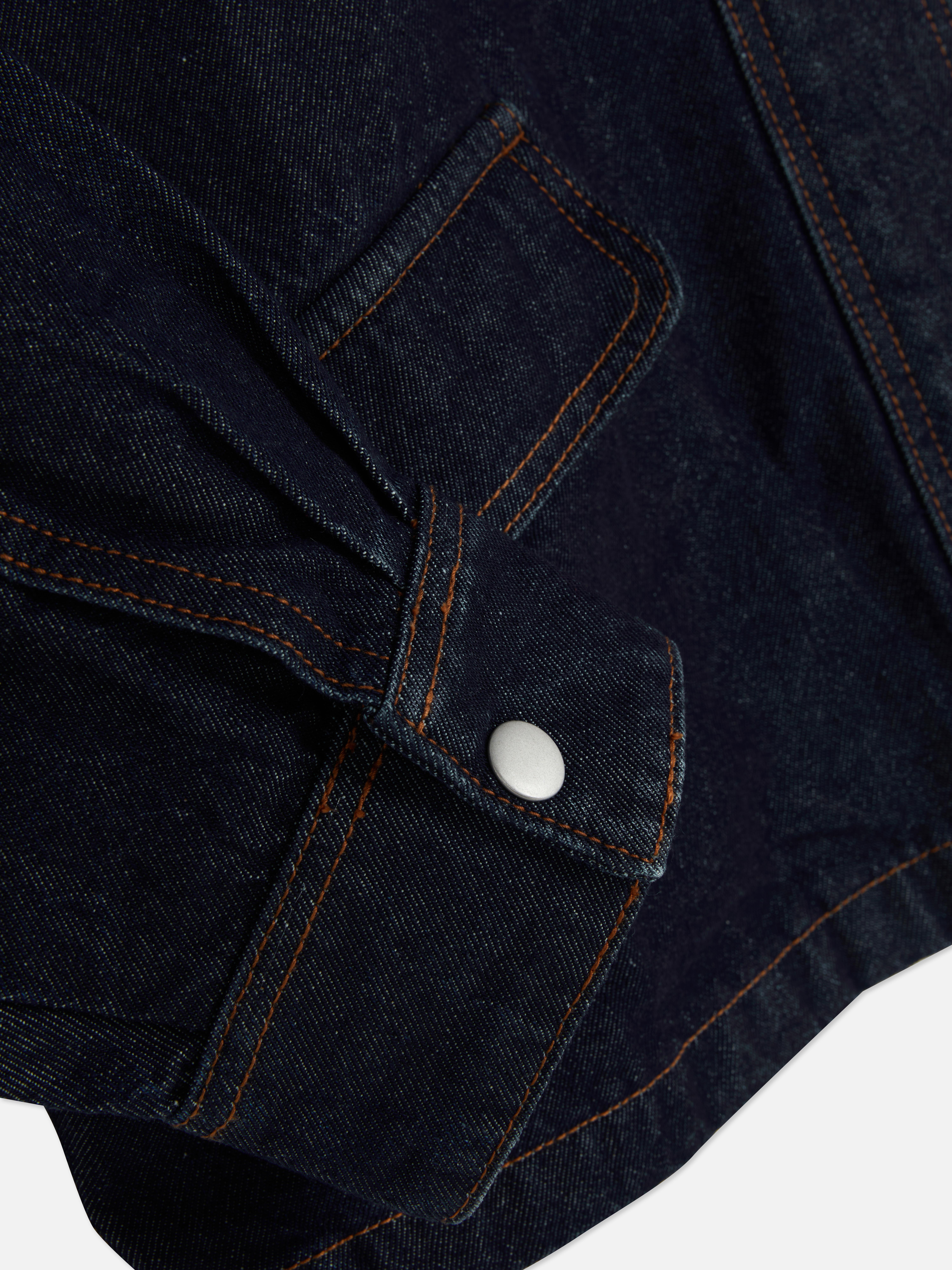 Giacca in denim con colletto in velluto Rita Ora