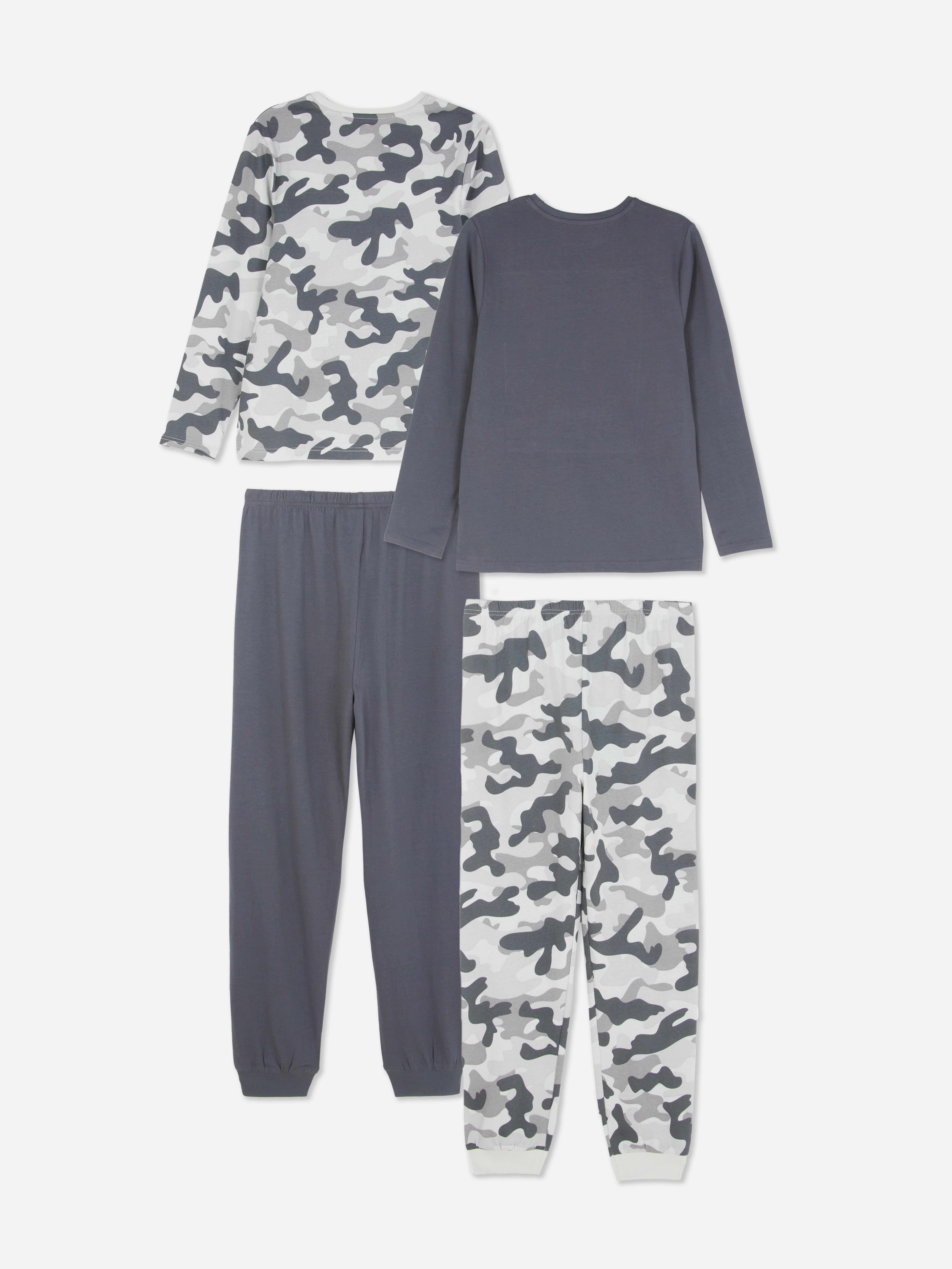 7-15 anos | Pack 2 pijamas gráficos camuflagem