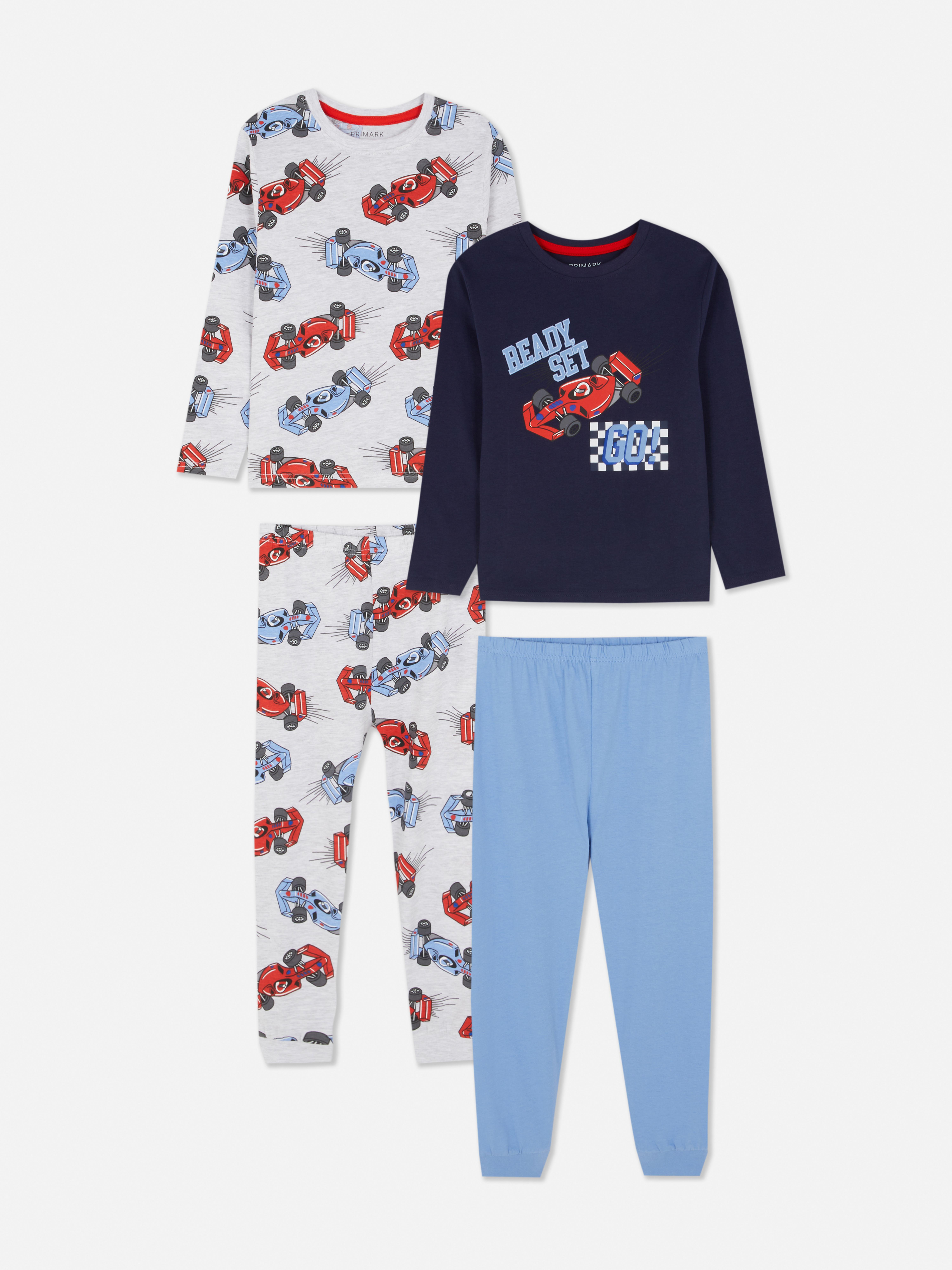 1.5-8yrs | 2pk Racing Car Graphic Pyjamas