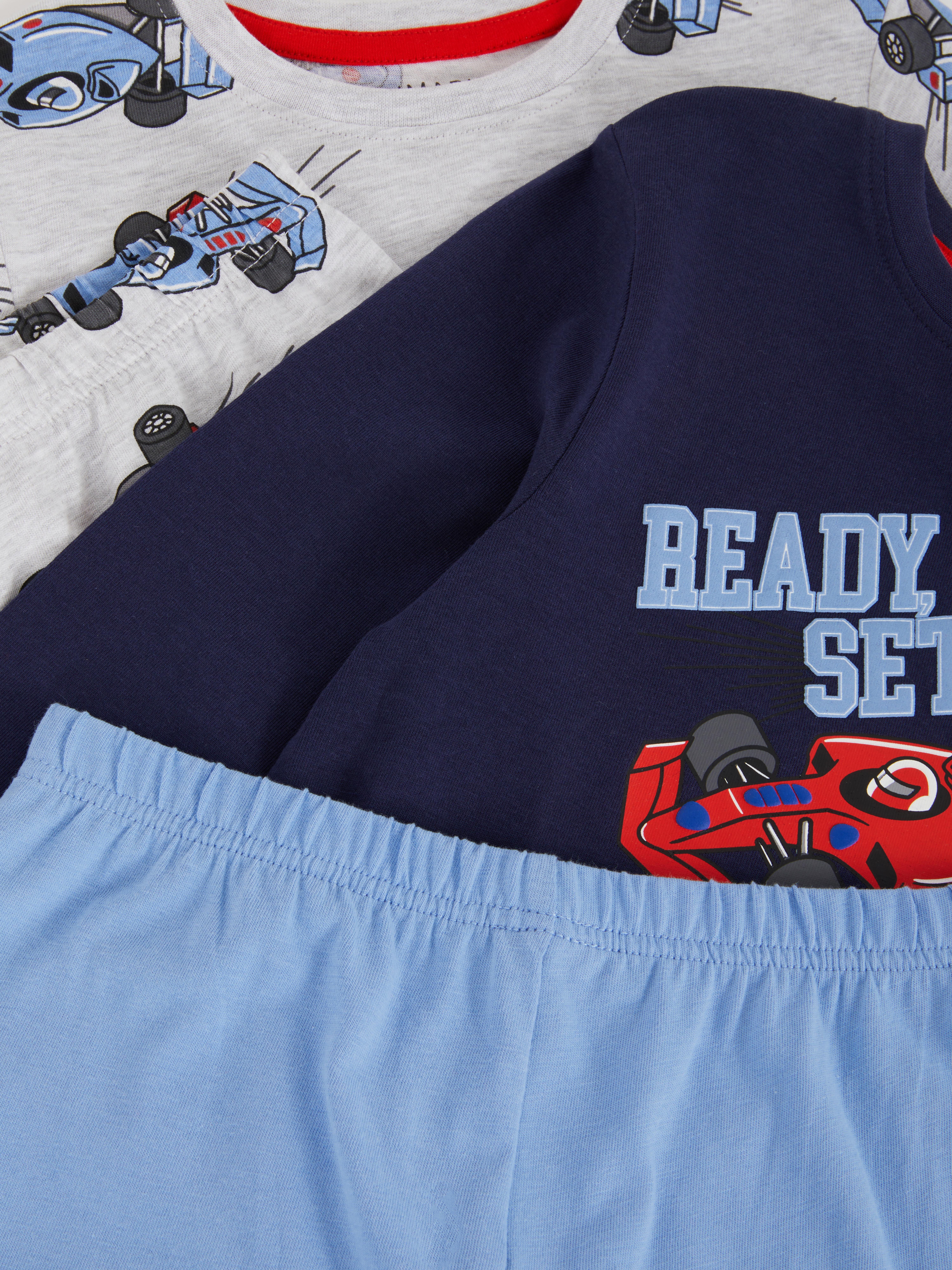 1.5-8yrs | 2pk Racing Car Graphic Pyjamas