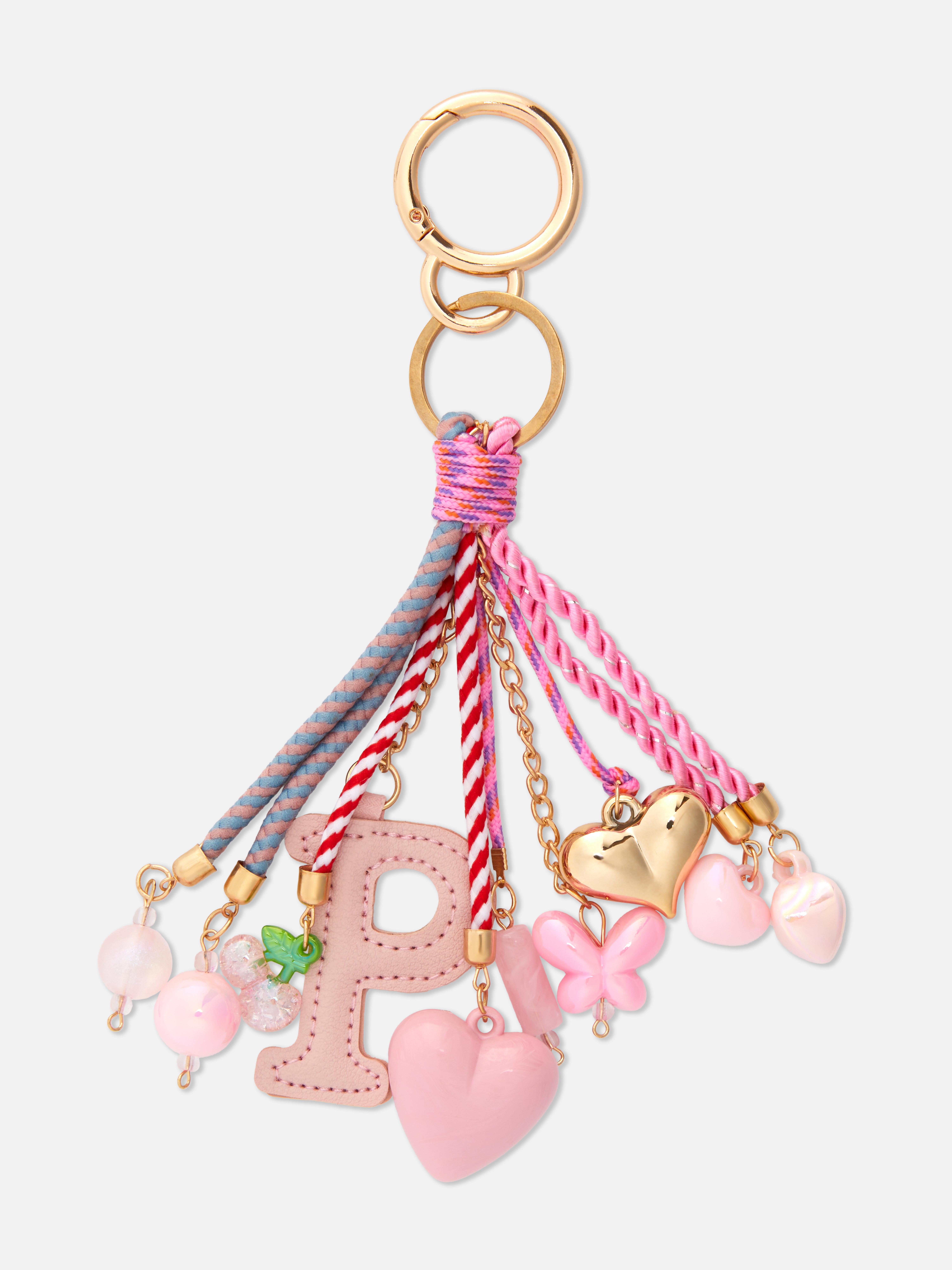 Rope Initial Keyring Charm