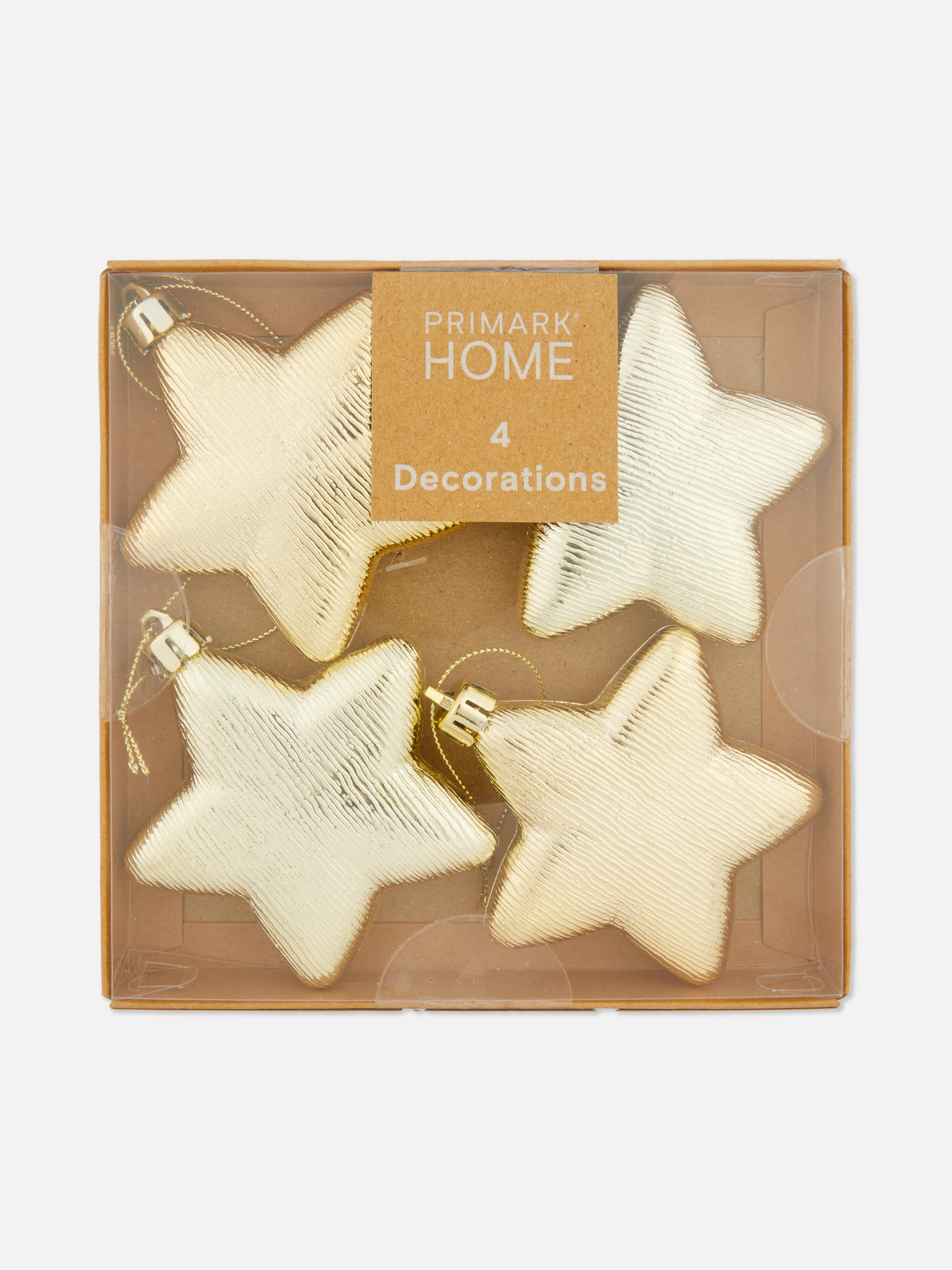 Lot de 4 décorations de Noël à suspendre