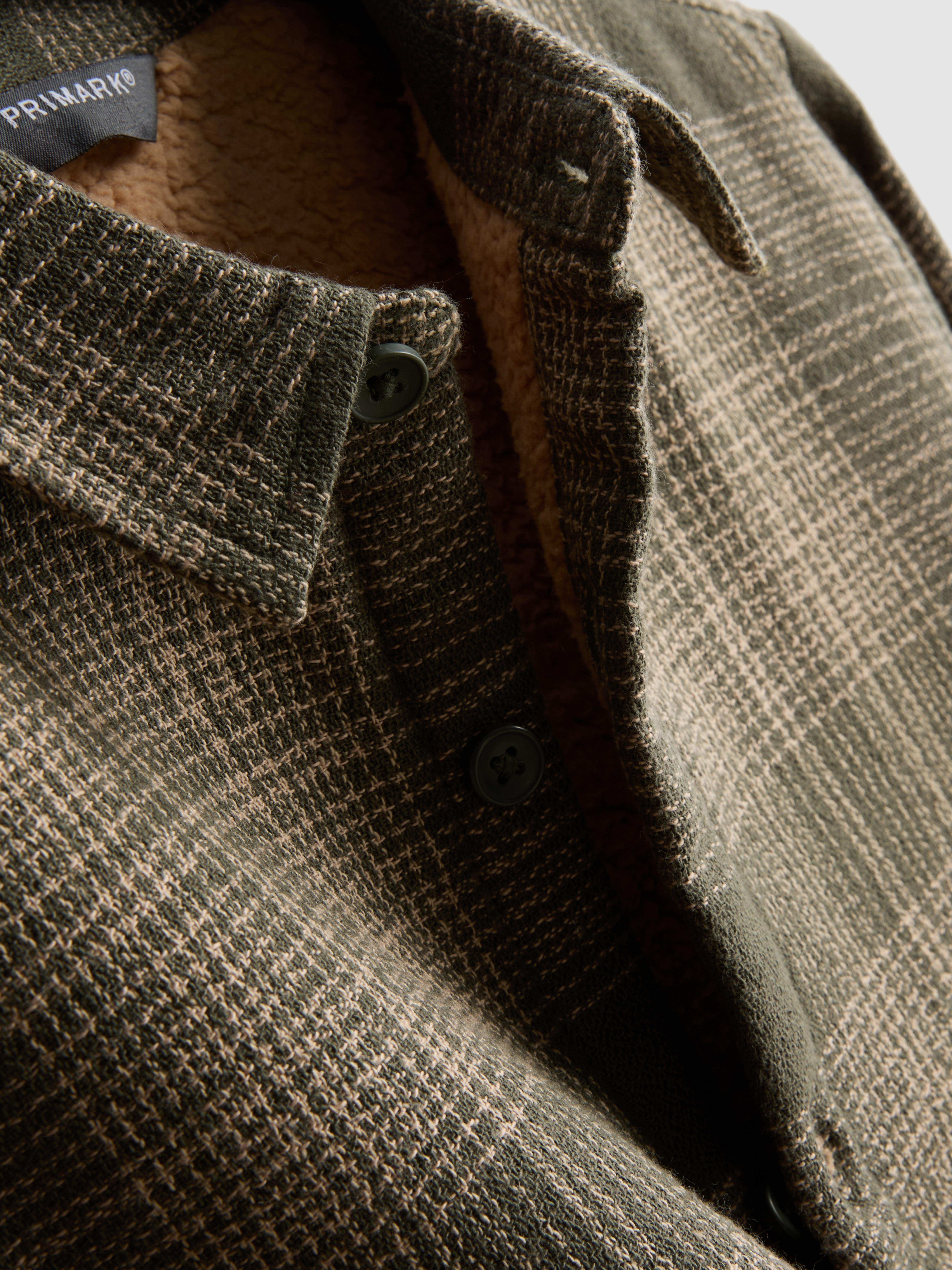 7-15yrs | Check Borg Lined Shirt