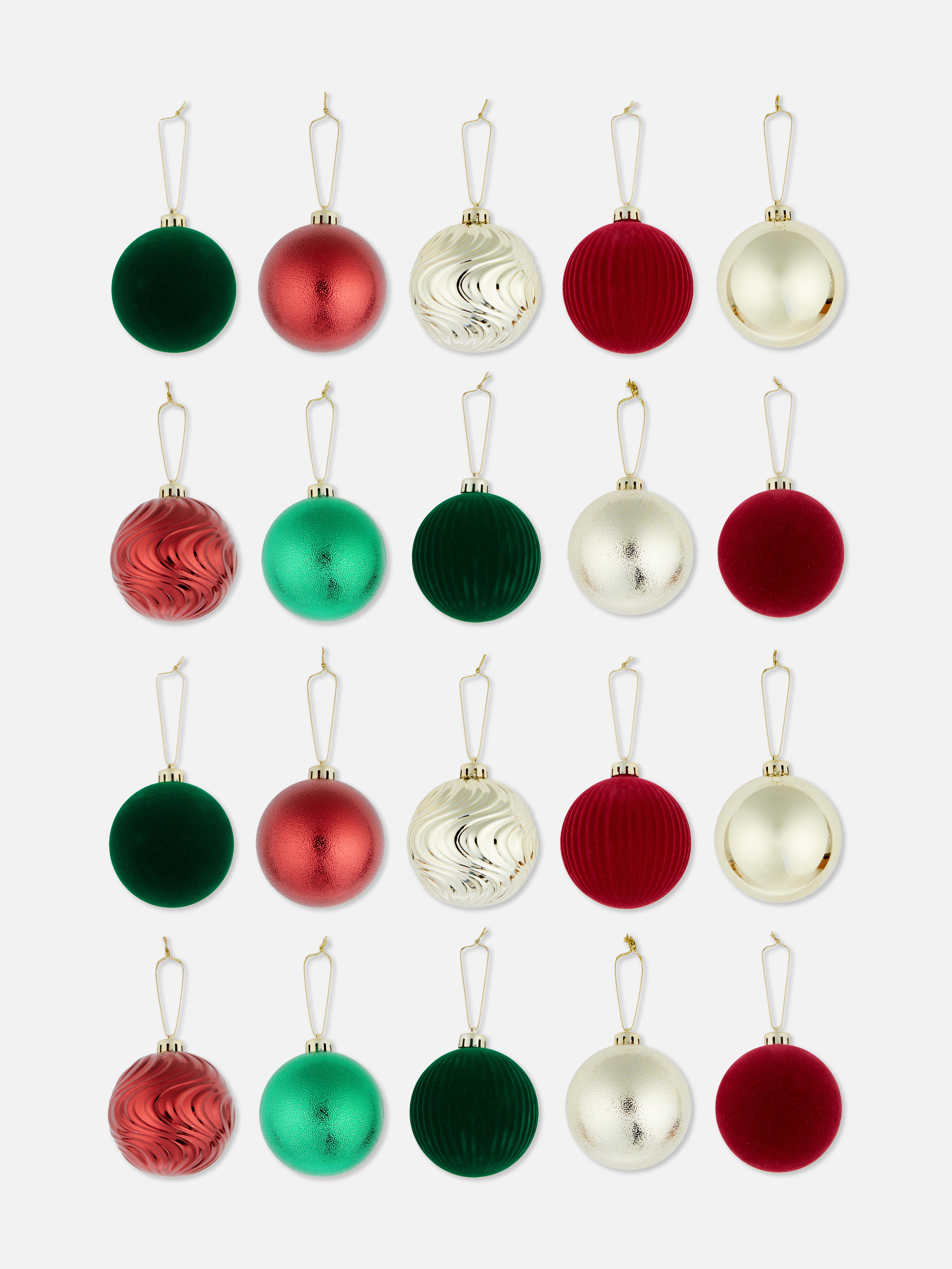 20pk Christmas Baubles