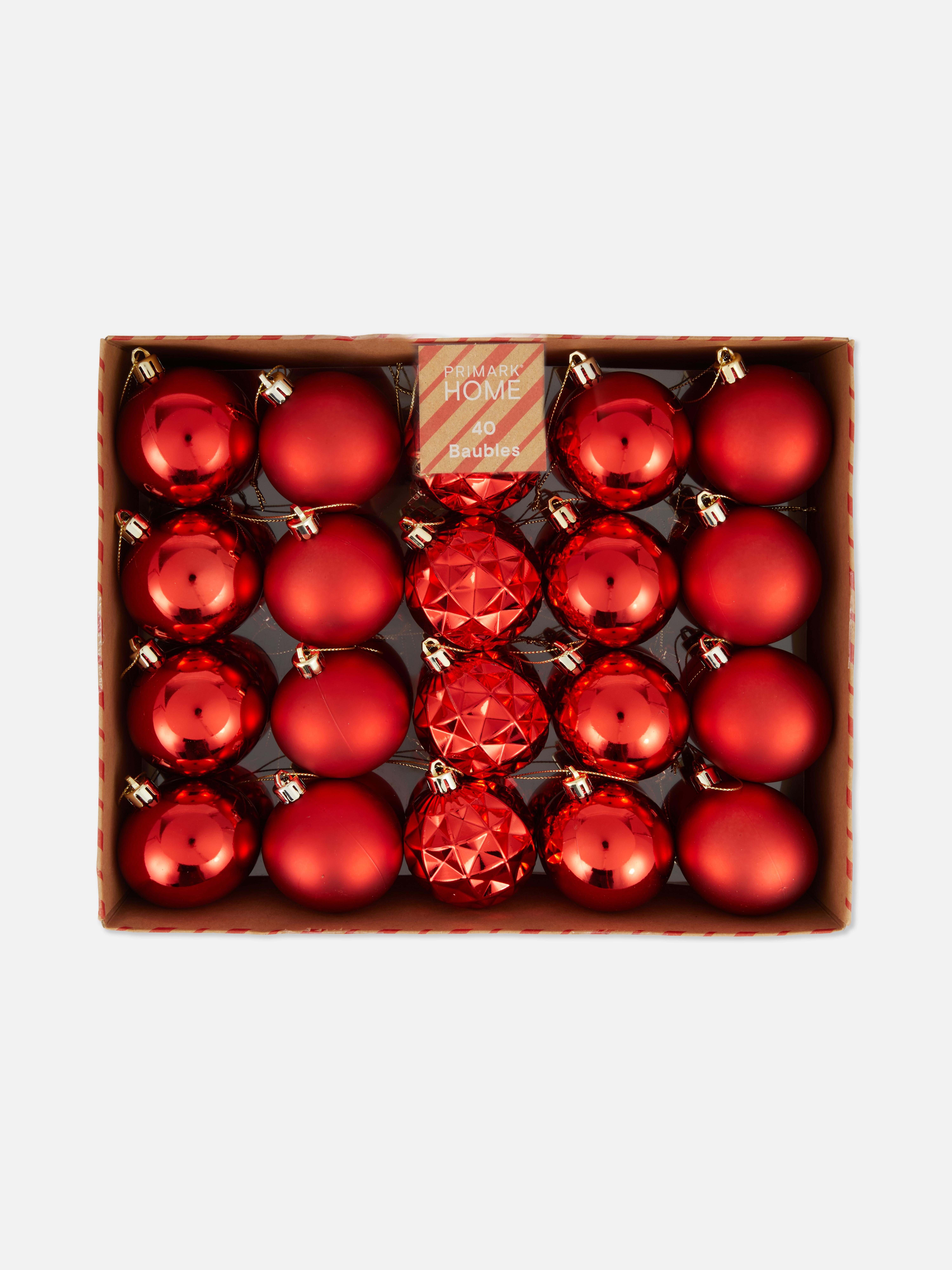 40pk Bauble Set