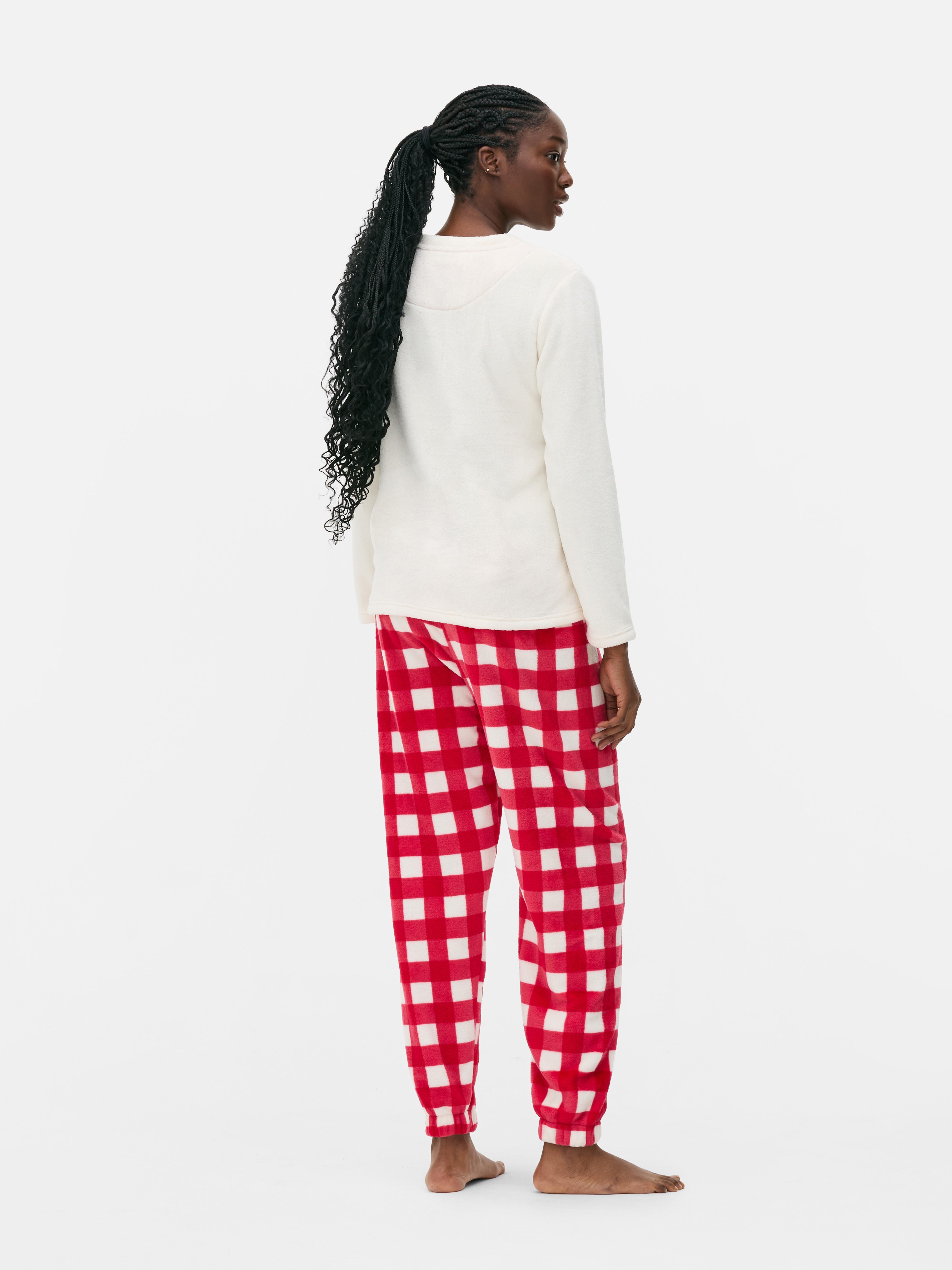 Fleece Bow Pyjama Set