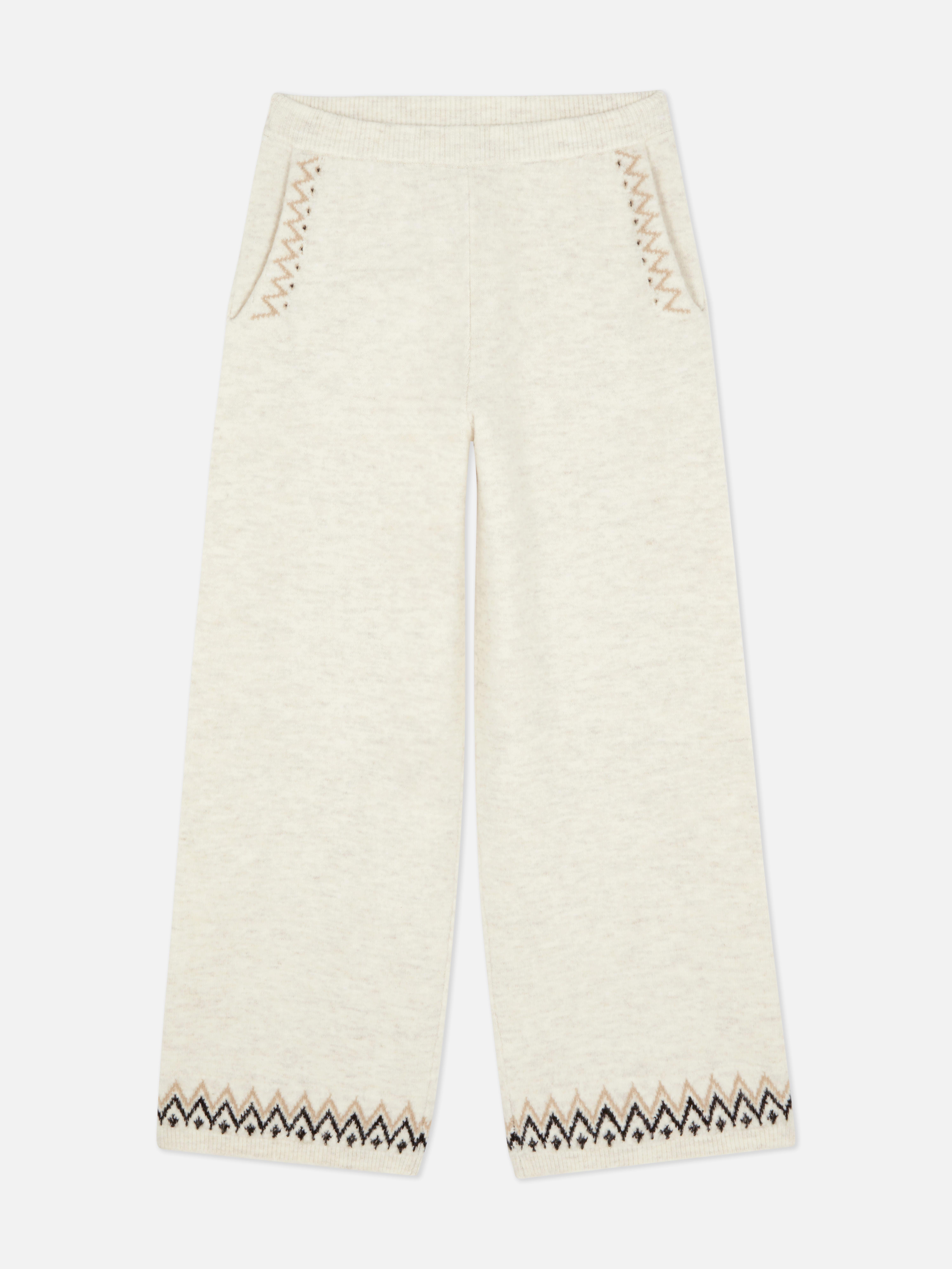 Christmas Wide Leg Fairisle Trousers