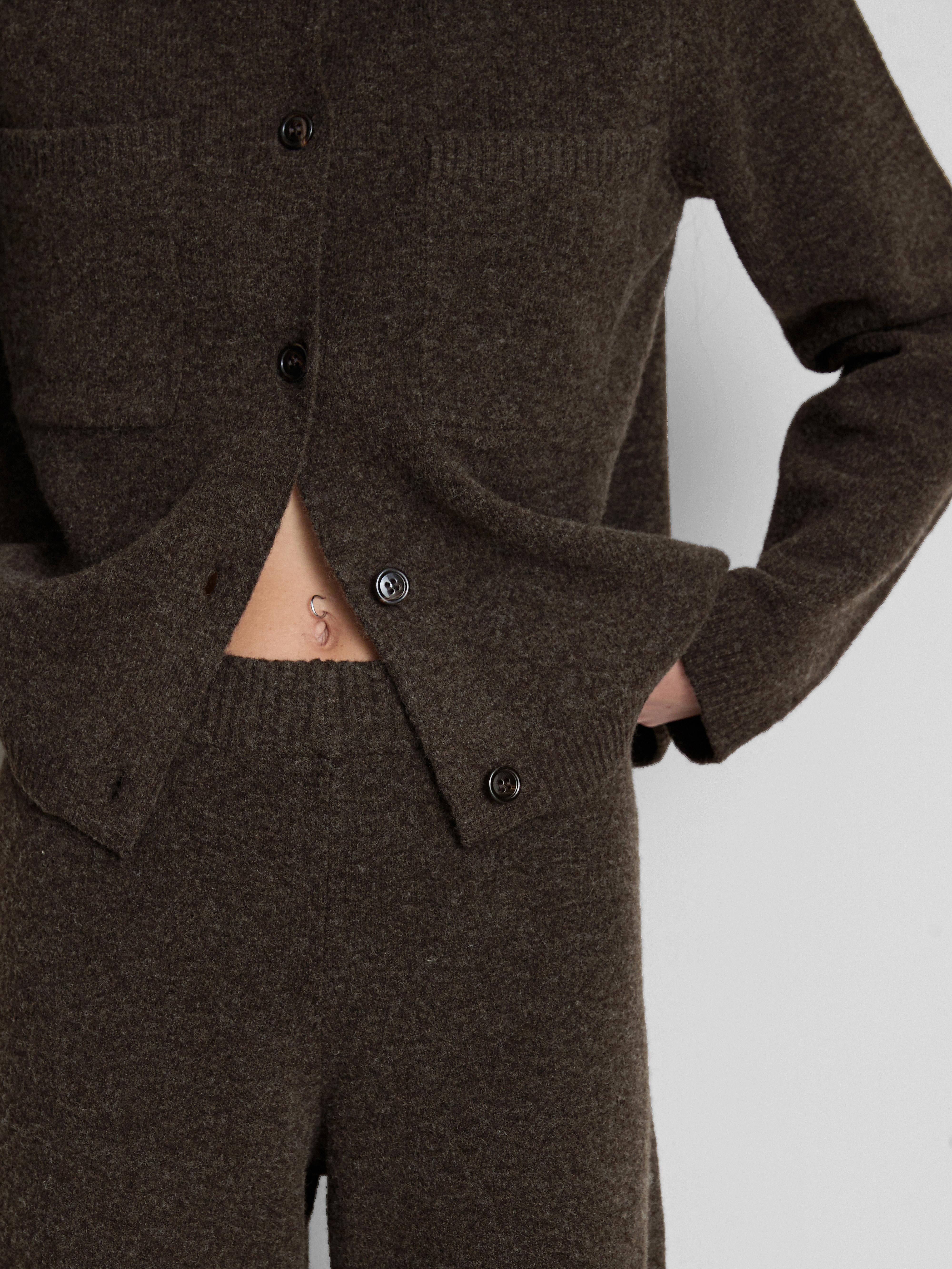 Pantalon large en maille