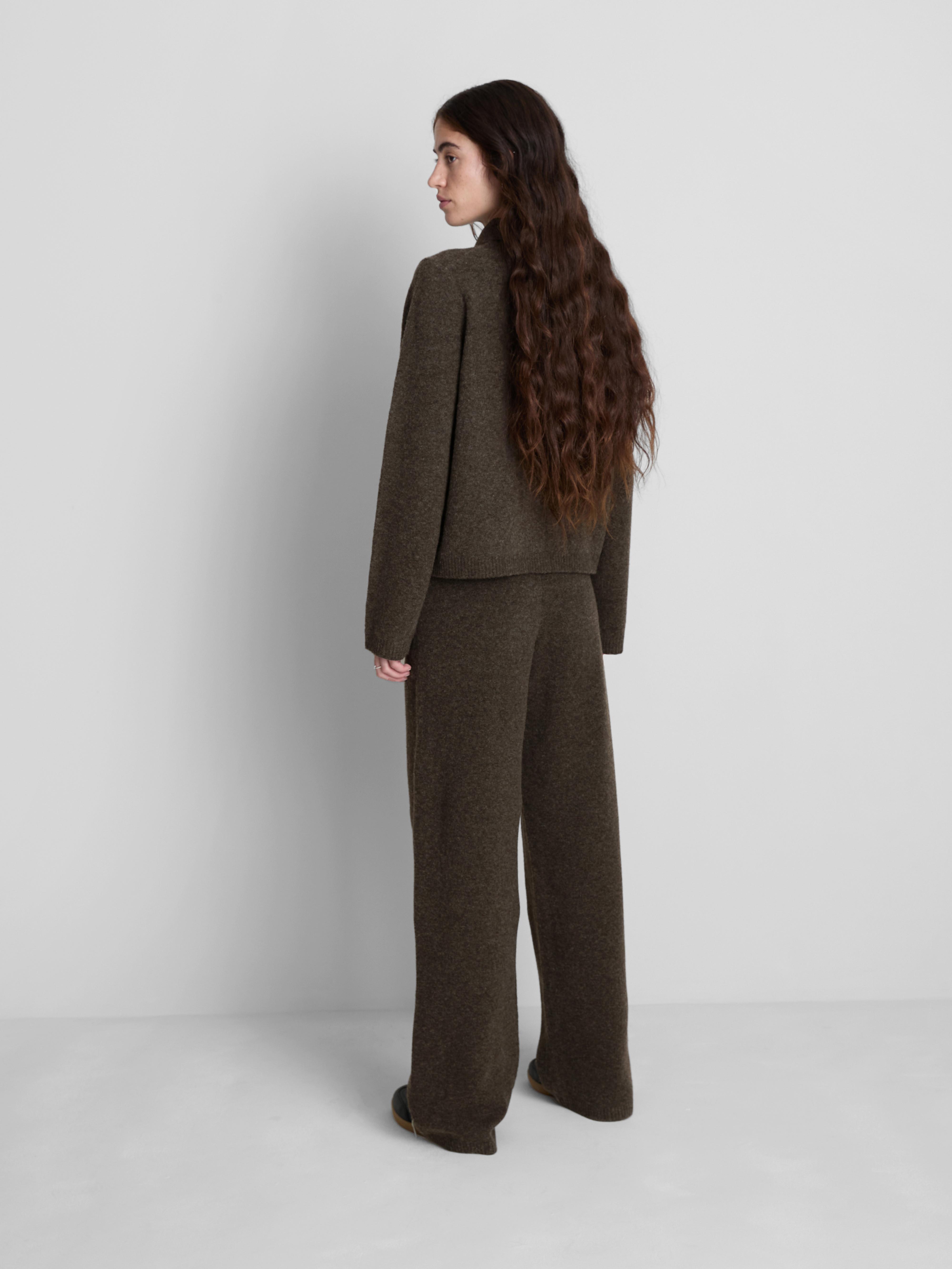 Pantalon large en maille