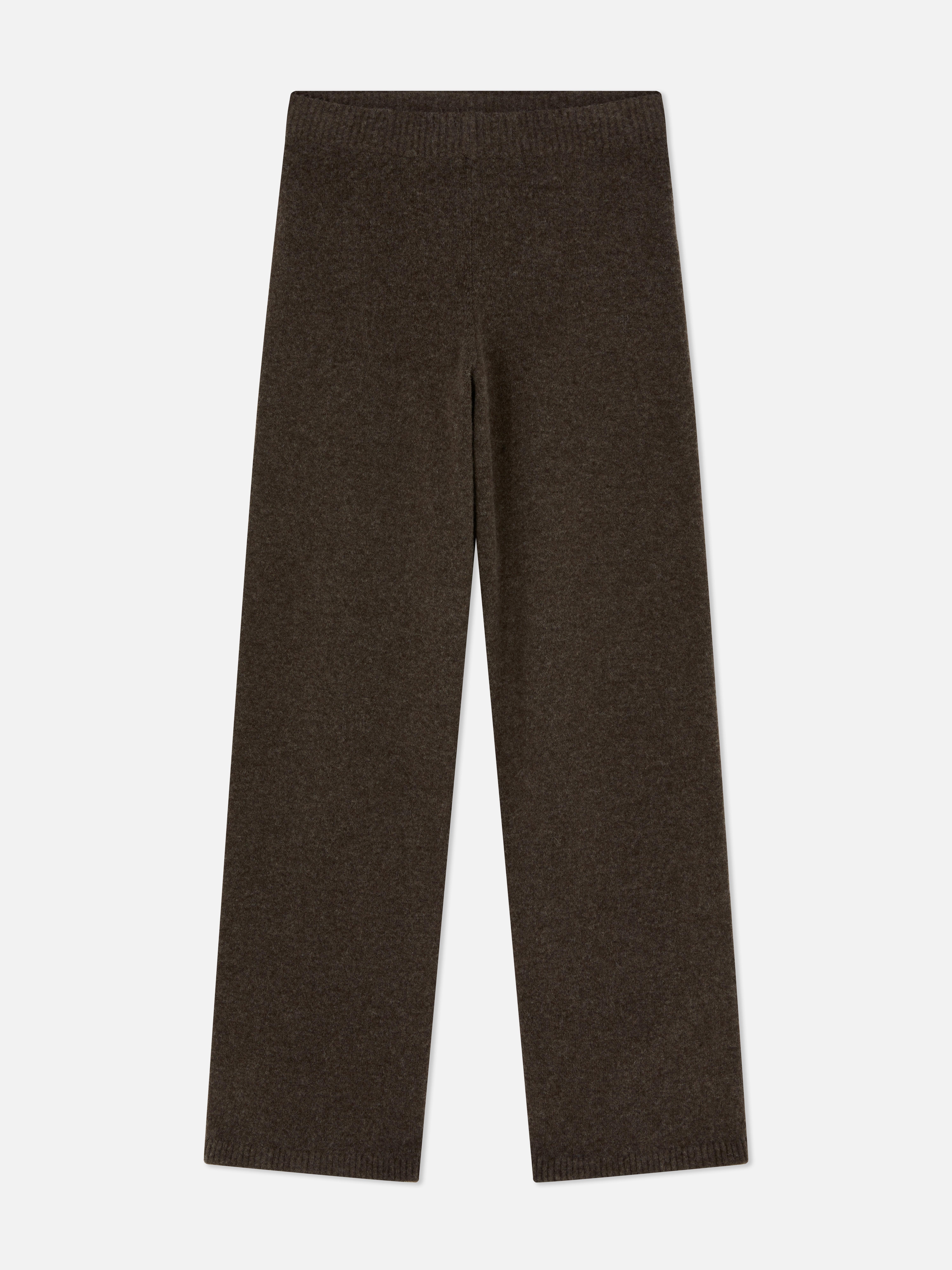 Pantalon large en maille