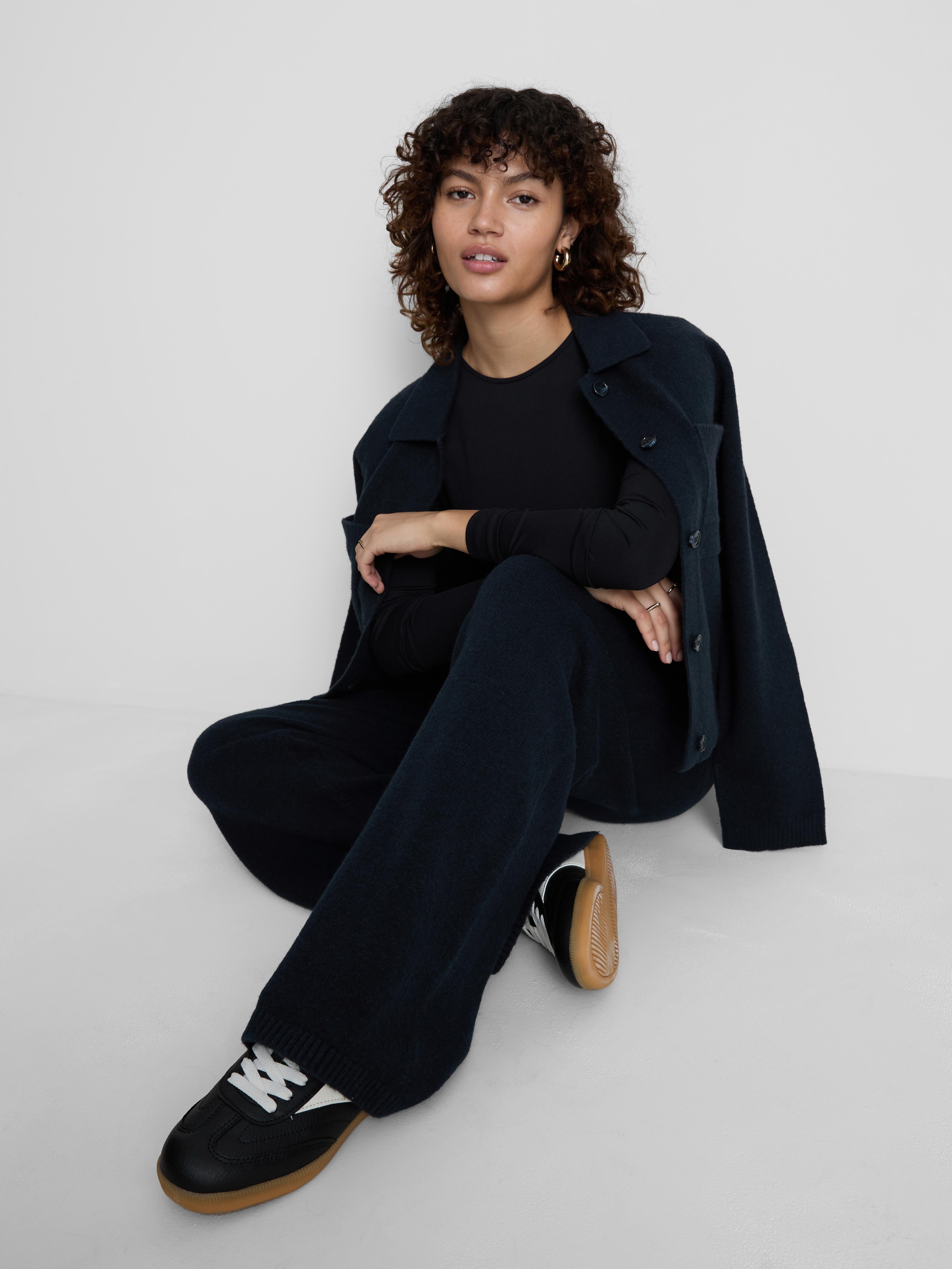 Knitted Patch Pocket Jacket